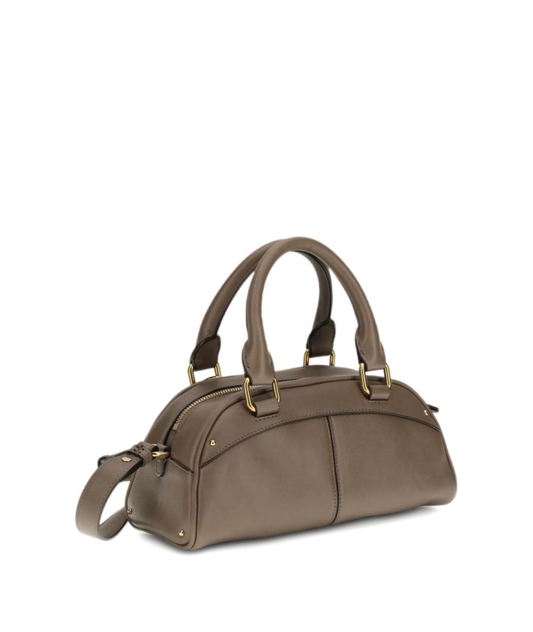 CHLOE Серая кожаная сумка через плечо, фото 3
