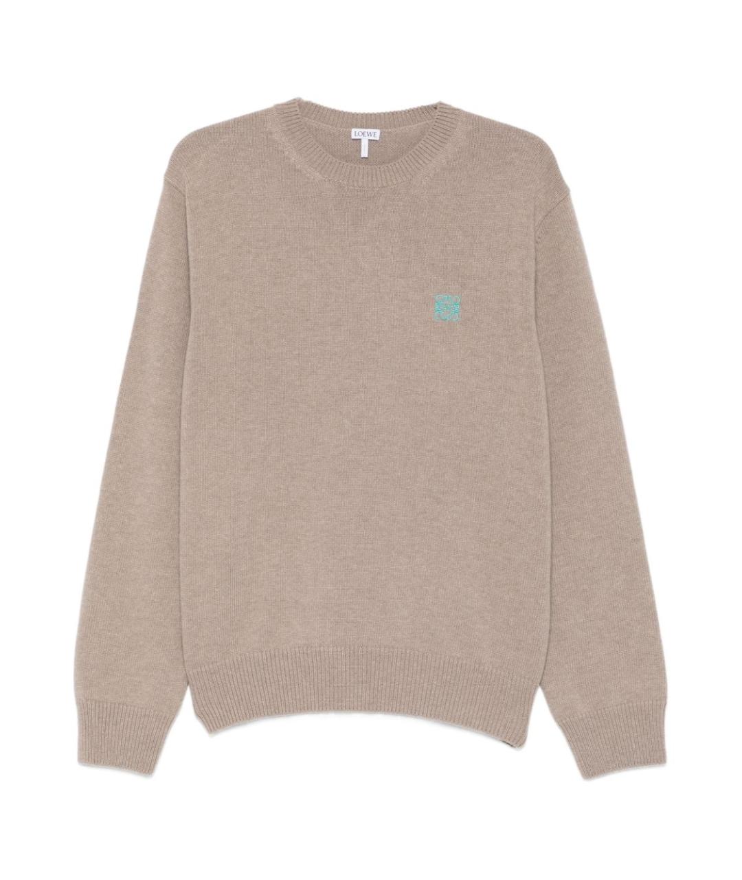 LOEWE Серый шерстяной джемпер / свитер, фото 1