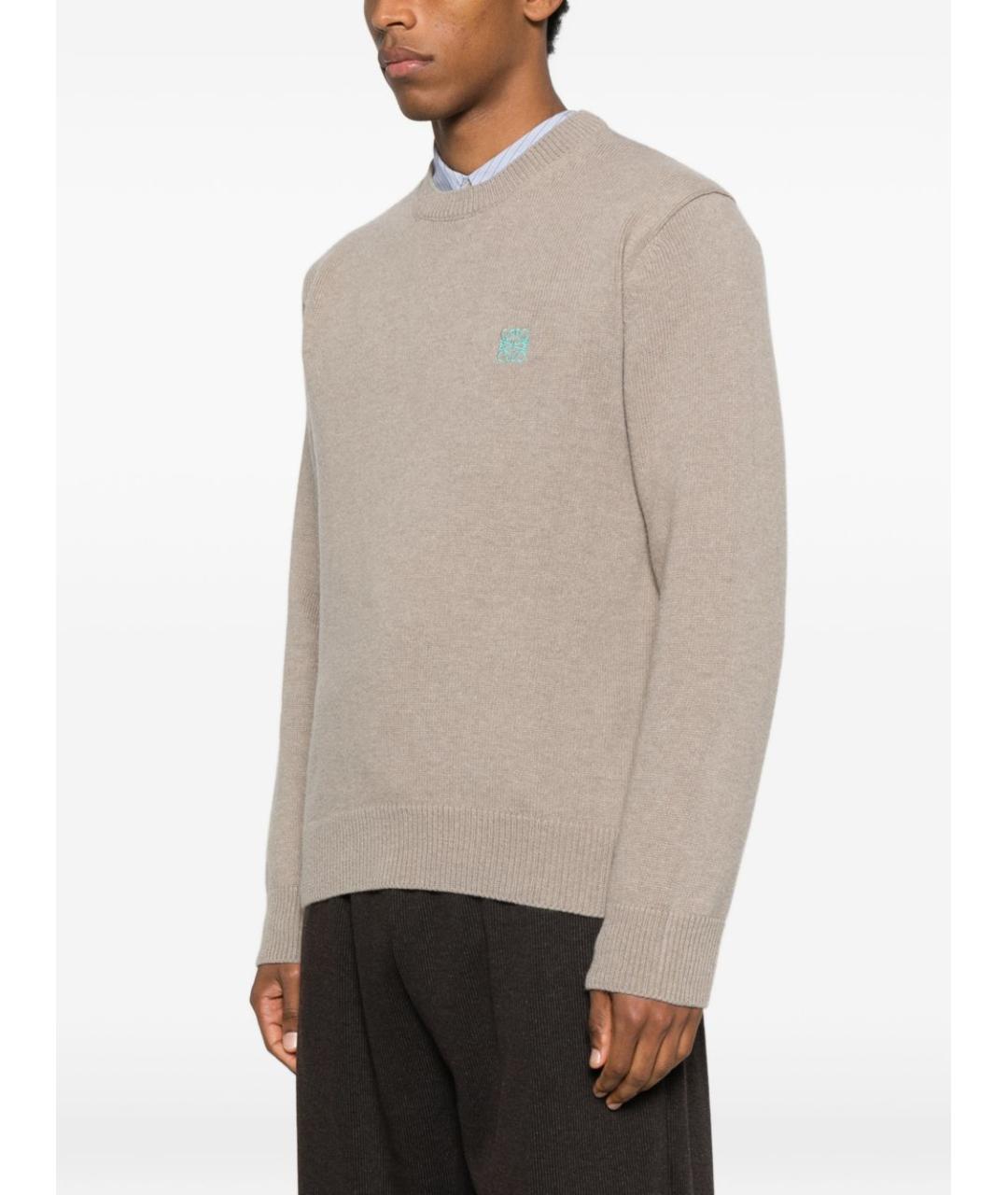 LOEWE Серый шерстяной джемпер / свитер, фото 5