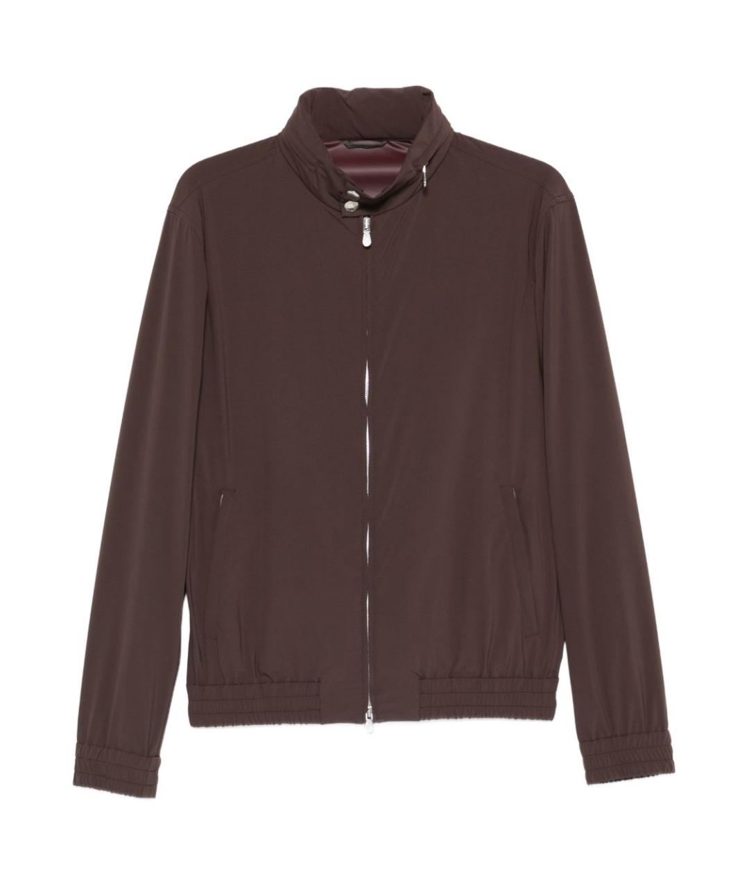 BRUNELLO CUCINELLI Коричневая полиамидовая куртка, фото 1