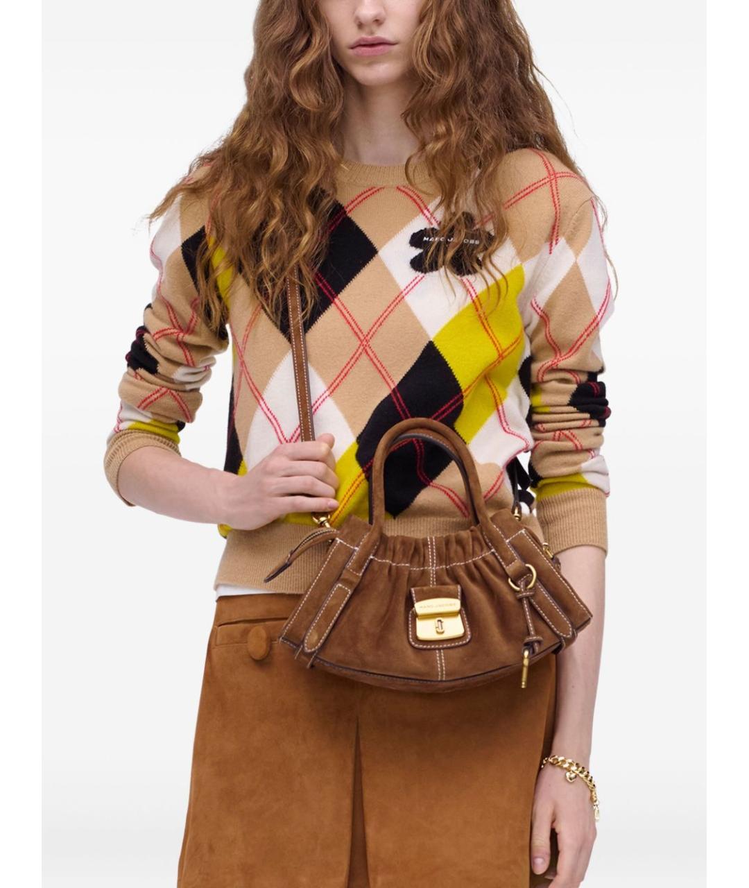 MARC JACOBS Коричневая кожаная сумка через плечо, фото 2