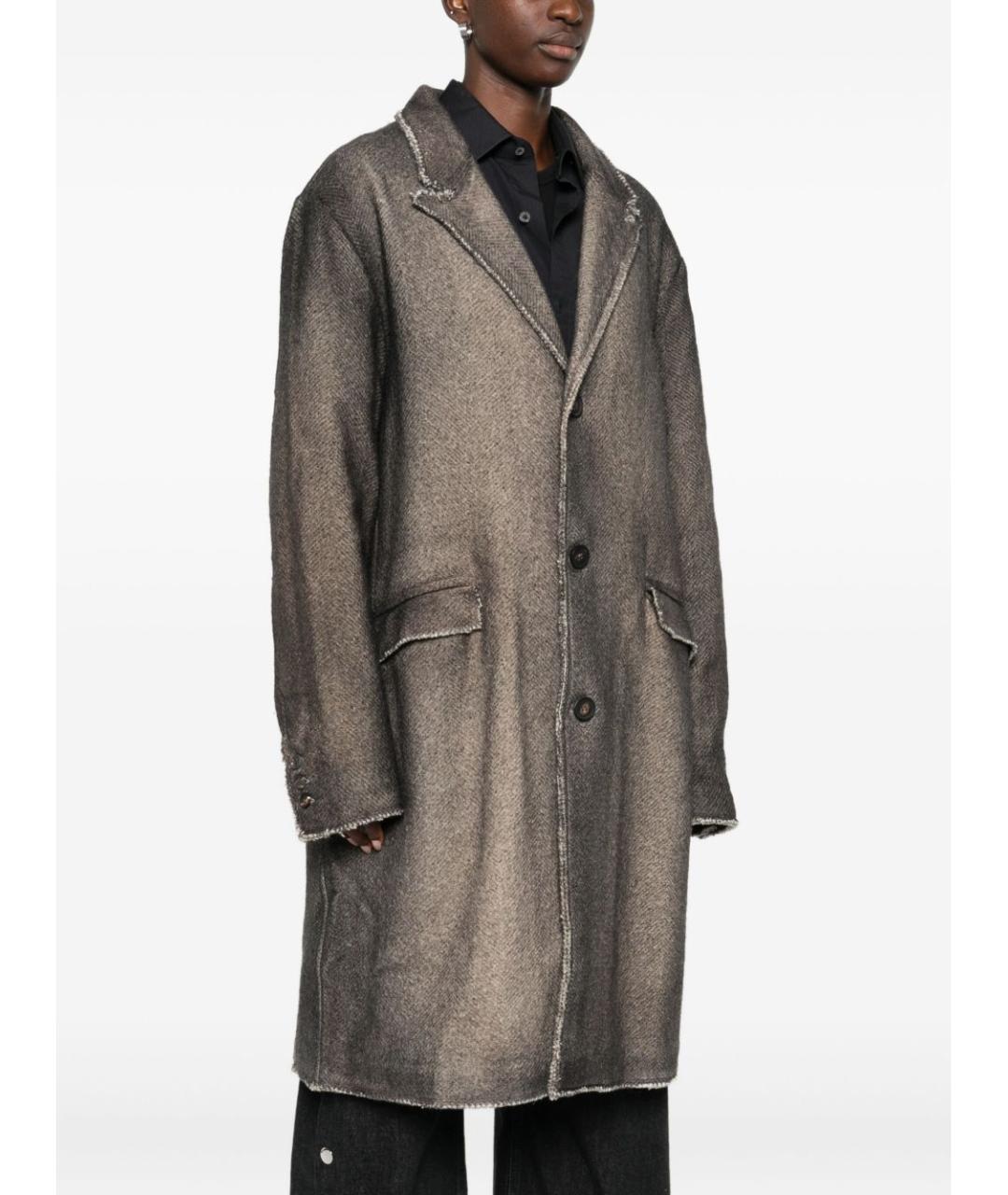AVANT TOI Коричневое шерстяное пальто, фото 3