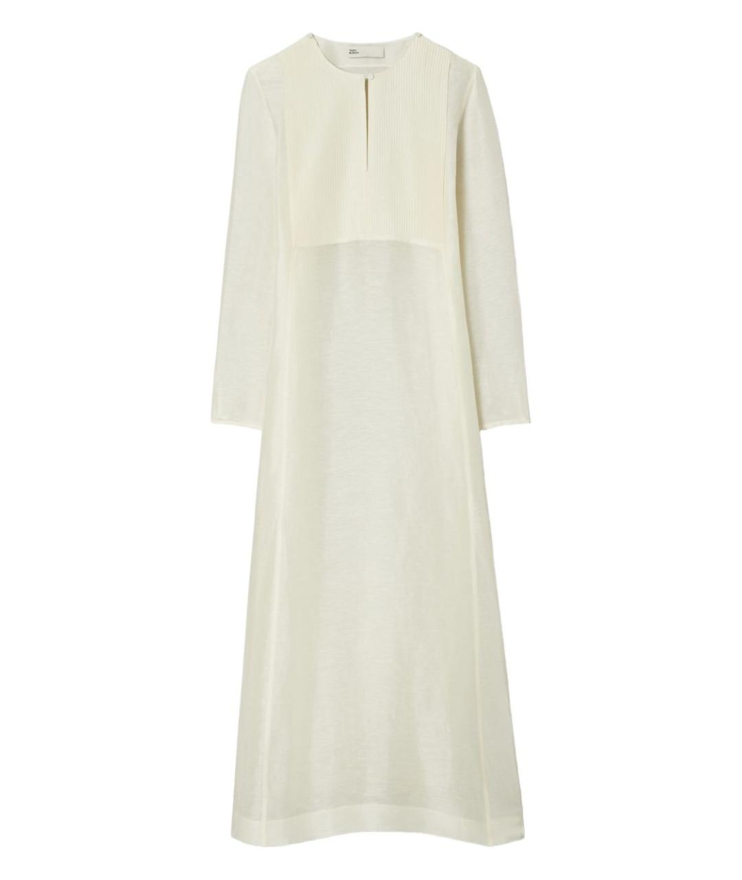TORY BURCH Бежевое льняное платье, фото 1