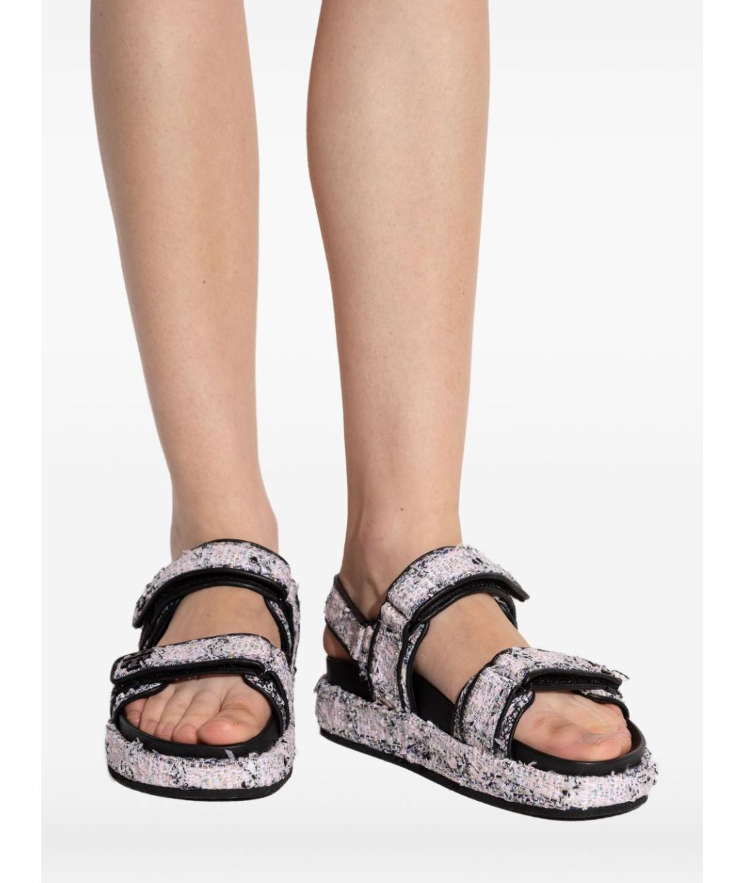 TORY BURCH Черные босоножки, фото 2