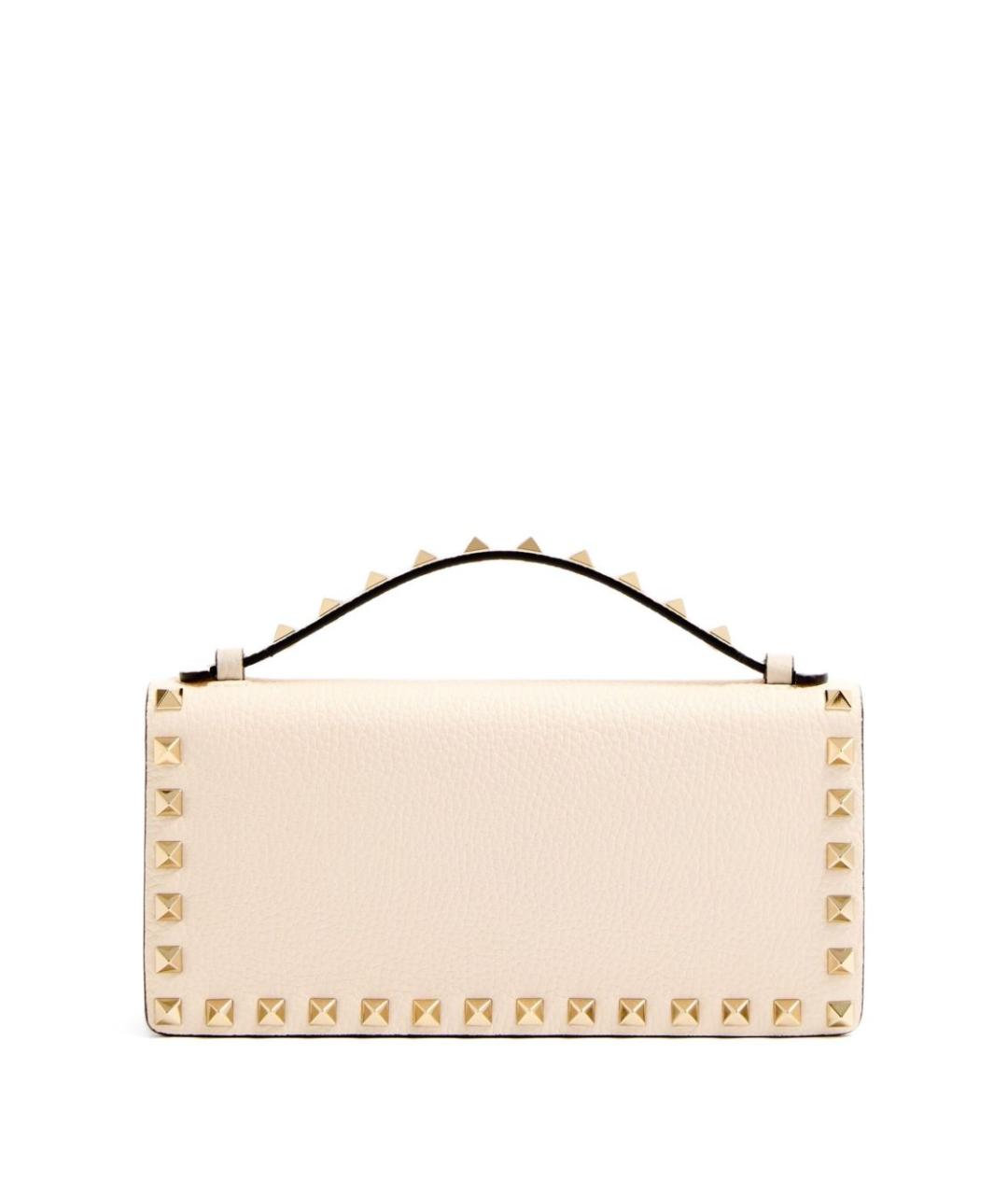 VALENTINO Бежевая кожаная сумка через плечо, фото 2