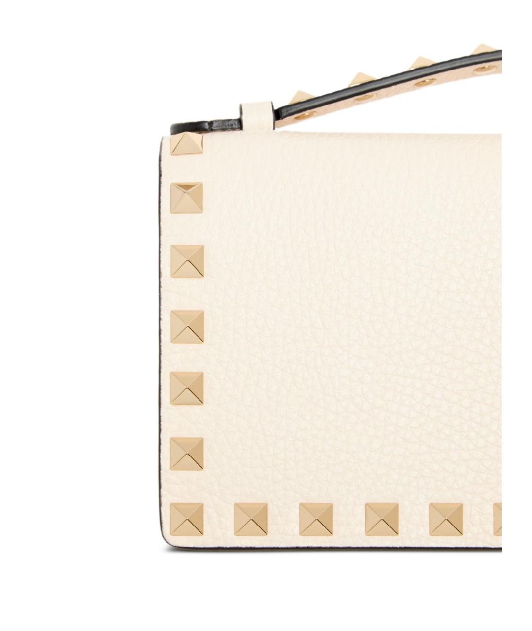 VALENTINO Бежевая кожаная сумка через плечо, фото 4