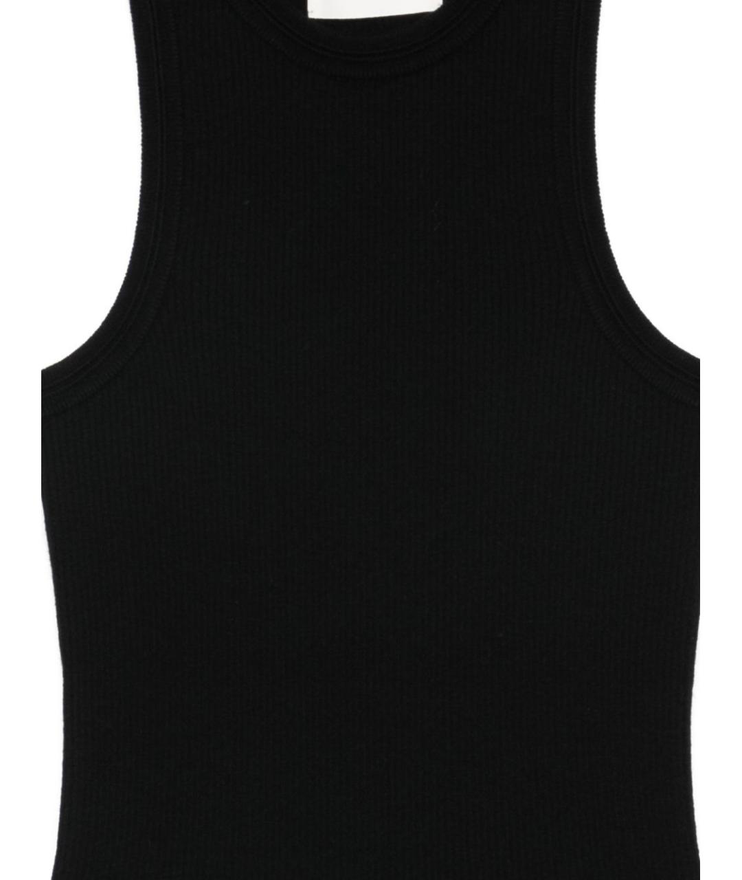 LISA YANG Черная хлопковая майка, фото 3