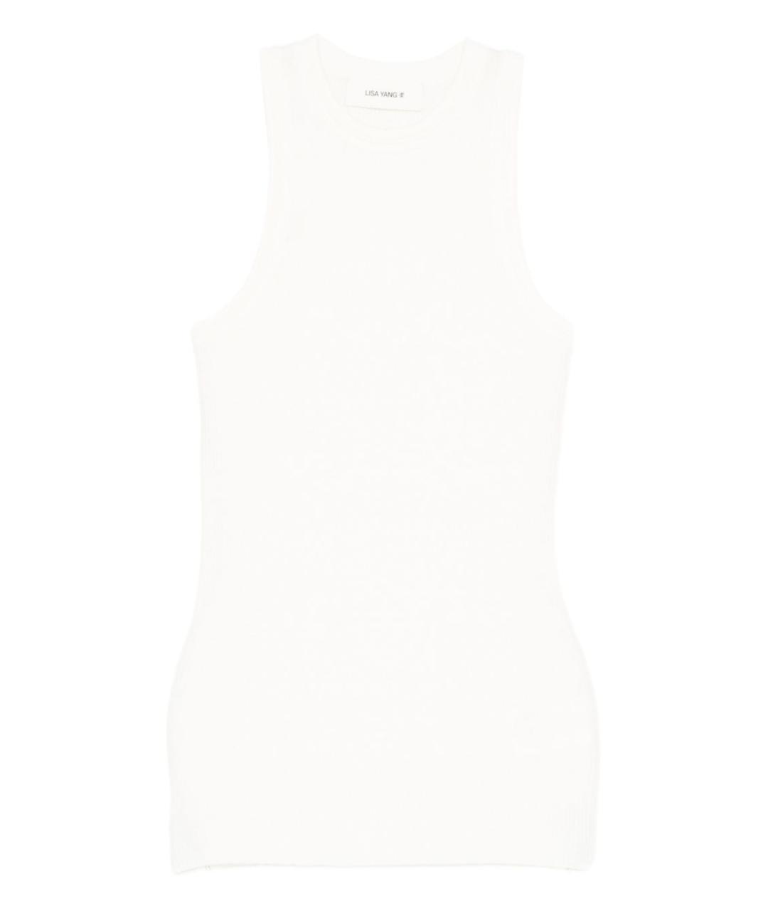 LISA YANG Белая хлопковая майка, фото 1