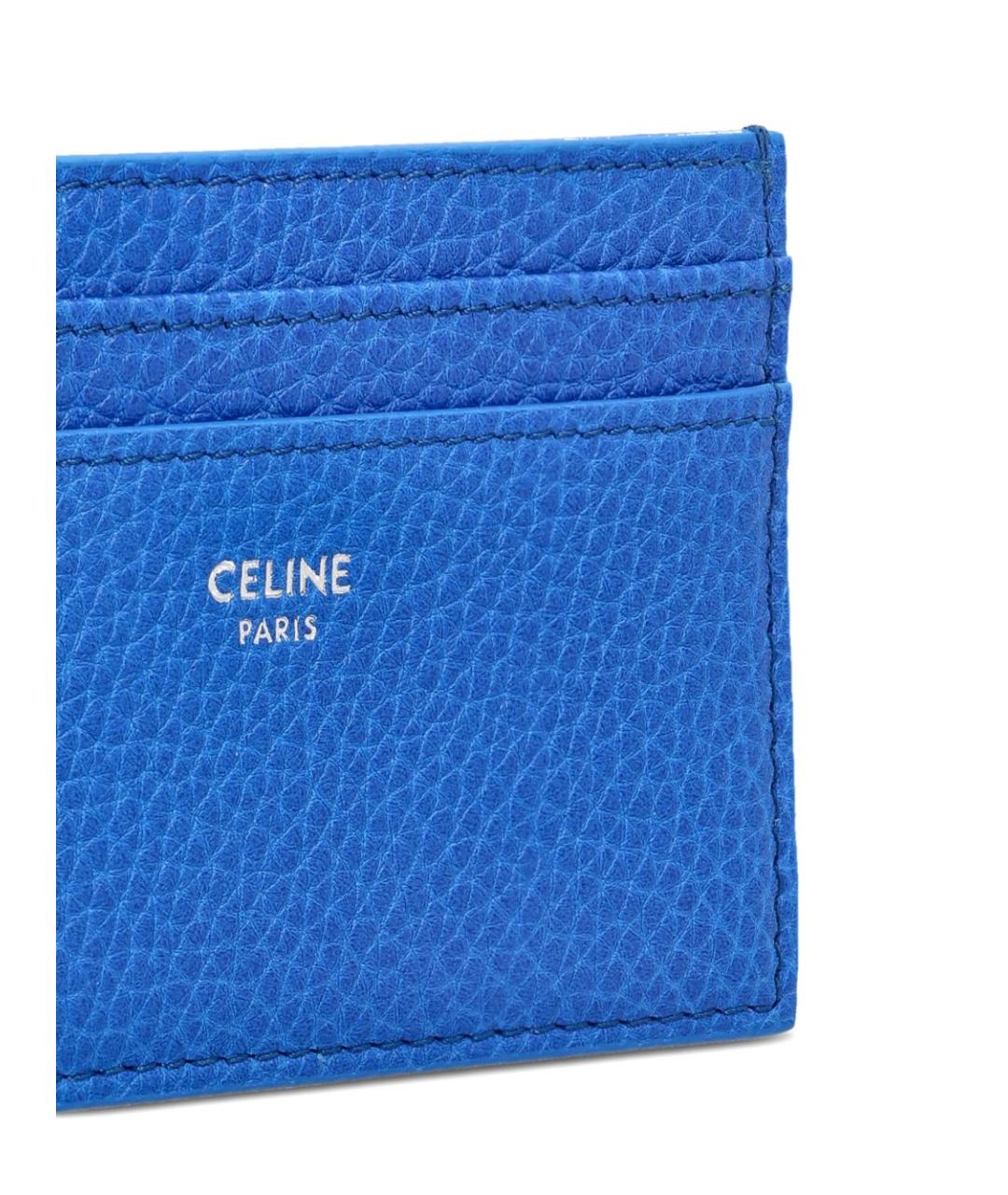CELINE Синий кожаный кардхолдер, фото 4