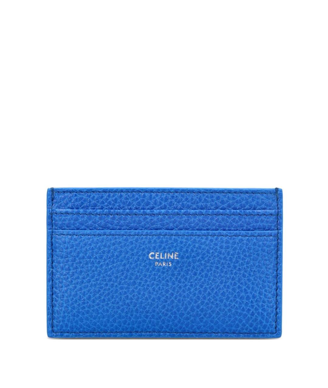 CELINE Синий кожаный кардхолдер, фото 1
