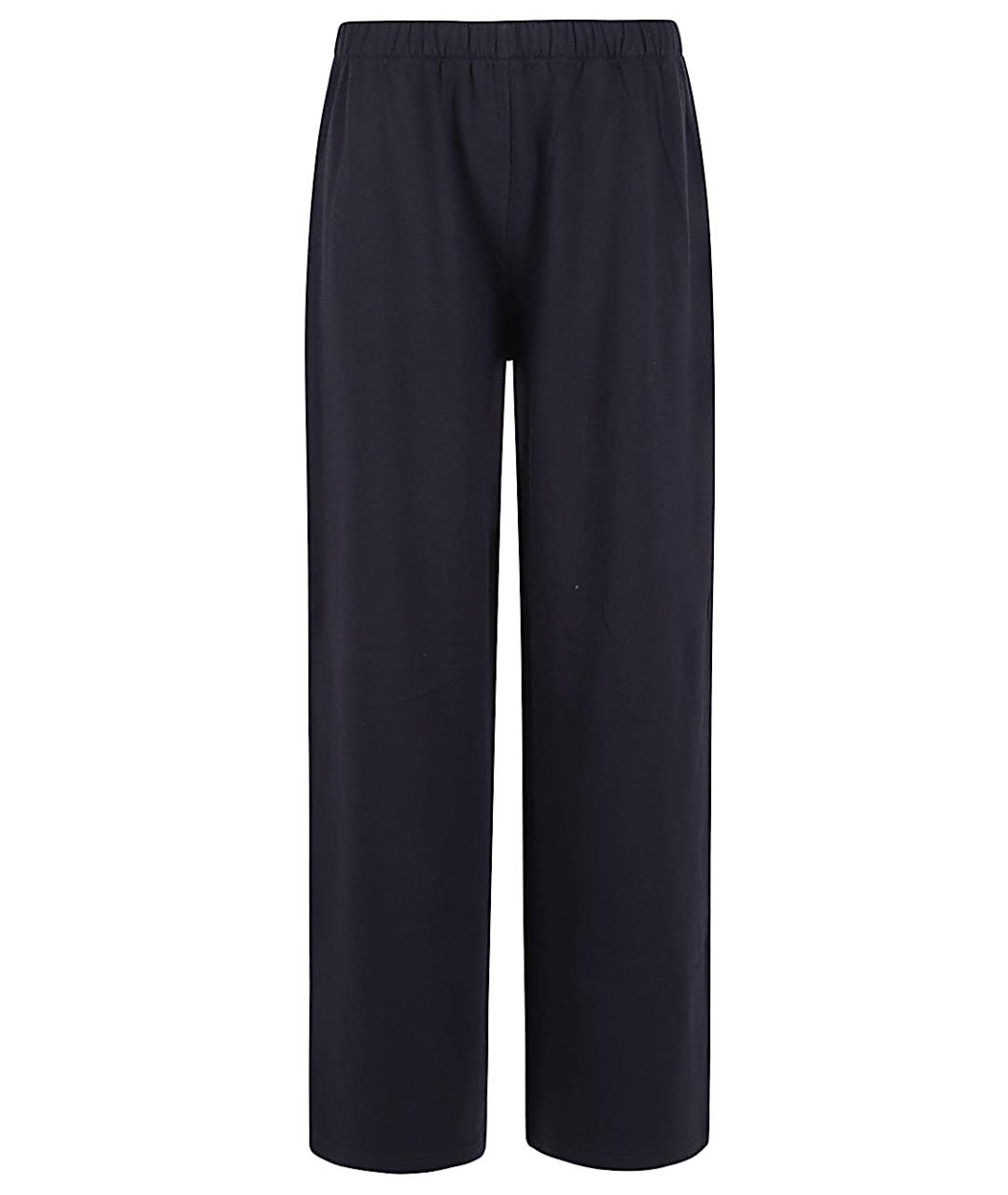 THE ROW Темно-синие хлопковые прямые брюки, фото 1