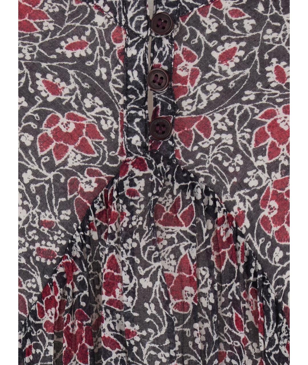 ISABEL MARANT ETOILE Мульти хлопковое повседневное платье, фото 2