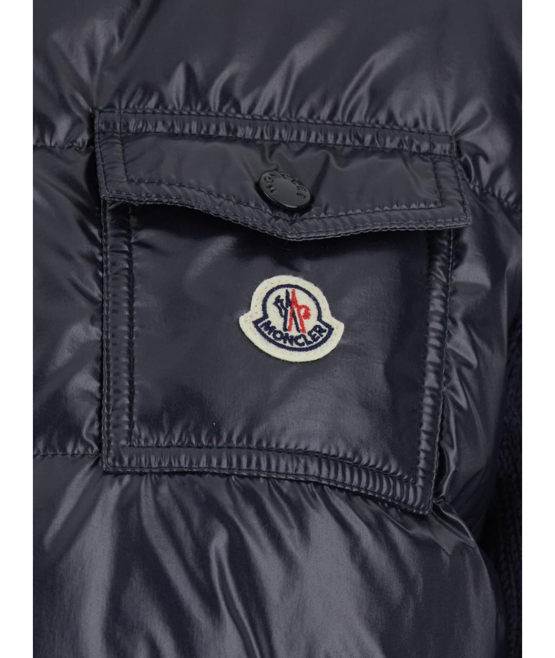 MONCLER Синий полиамидовый кардиган, фото 2