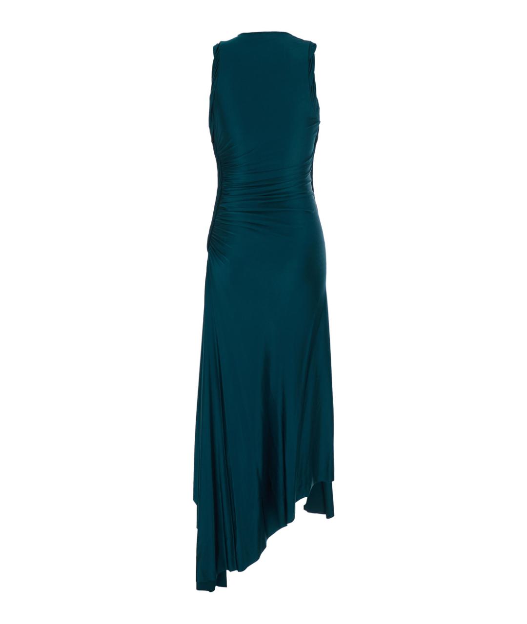 VICTORIA BECKHAM Зеленые вискозное платье, фото 2