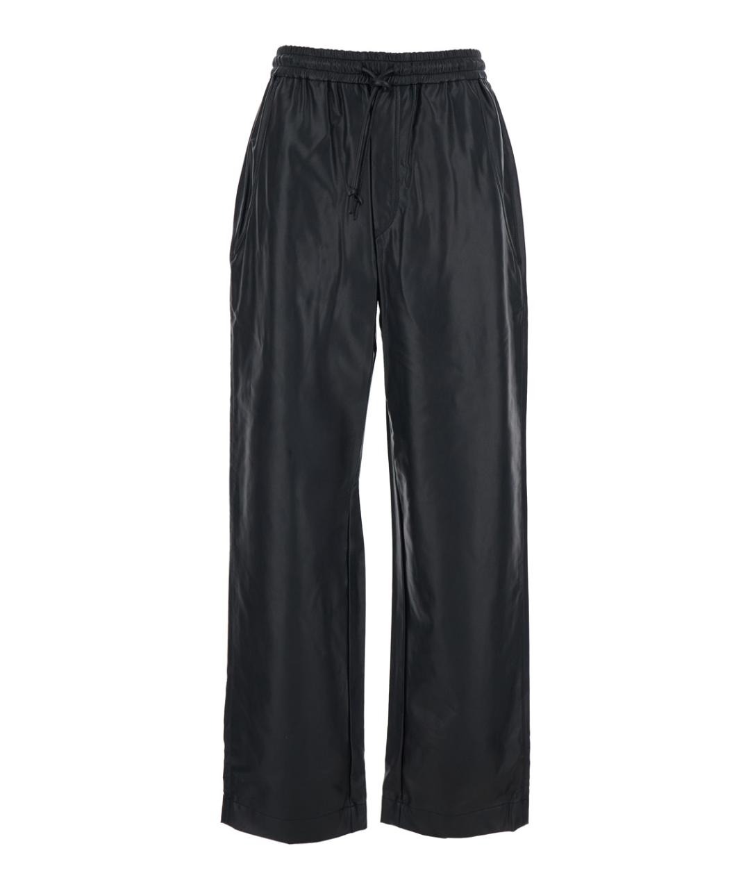 ISABEL MARANT Черные полиуретановые прямые брюки, фото 1