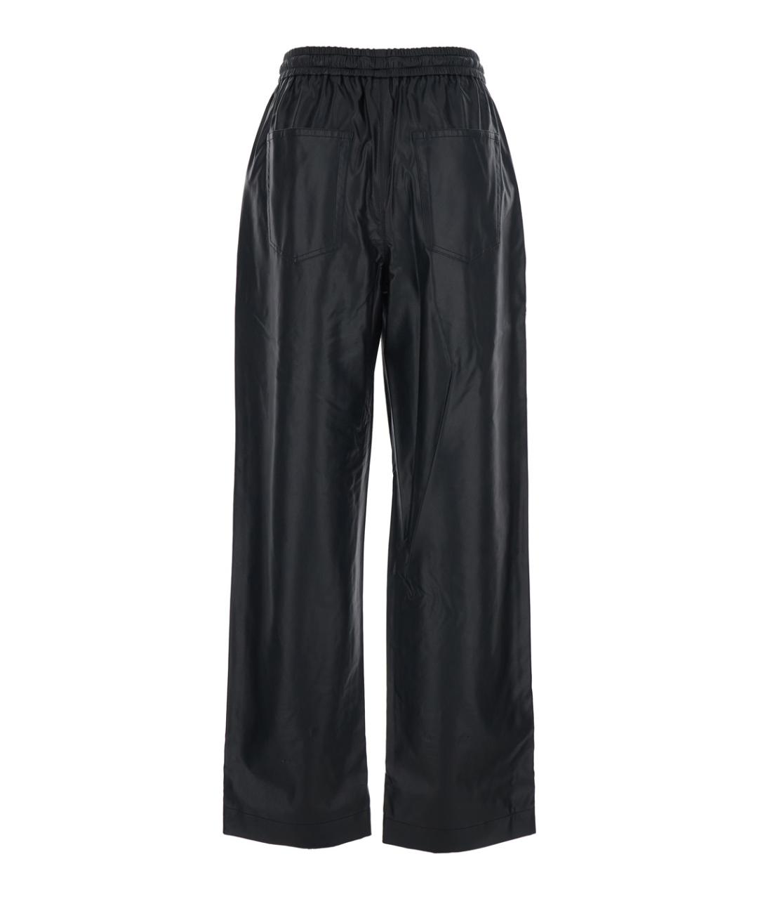 ISABEL MARANT Черные полиуретановые прямые брюки, фото 2