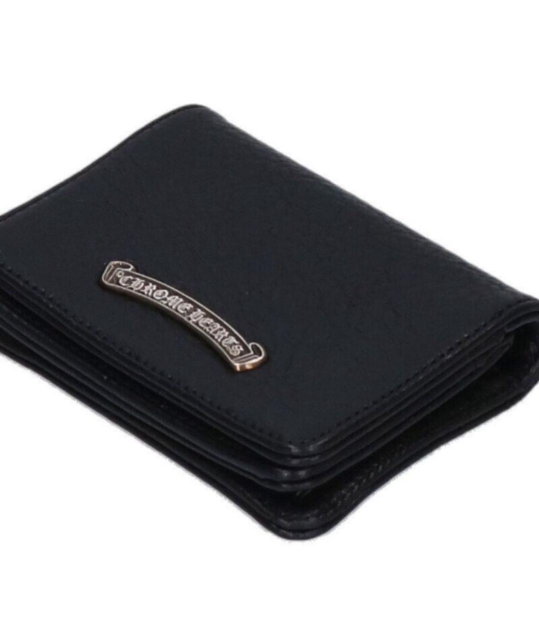 CHROME HEARTS Черный кожаный кардхолдер, фото 4