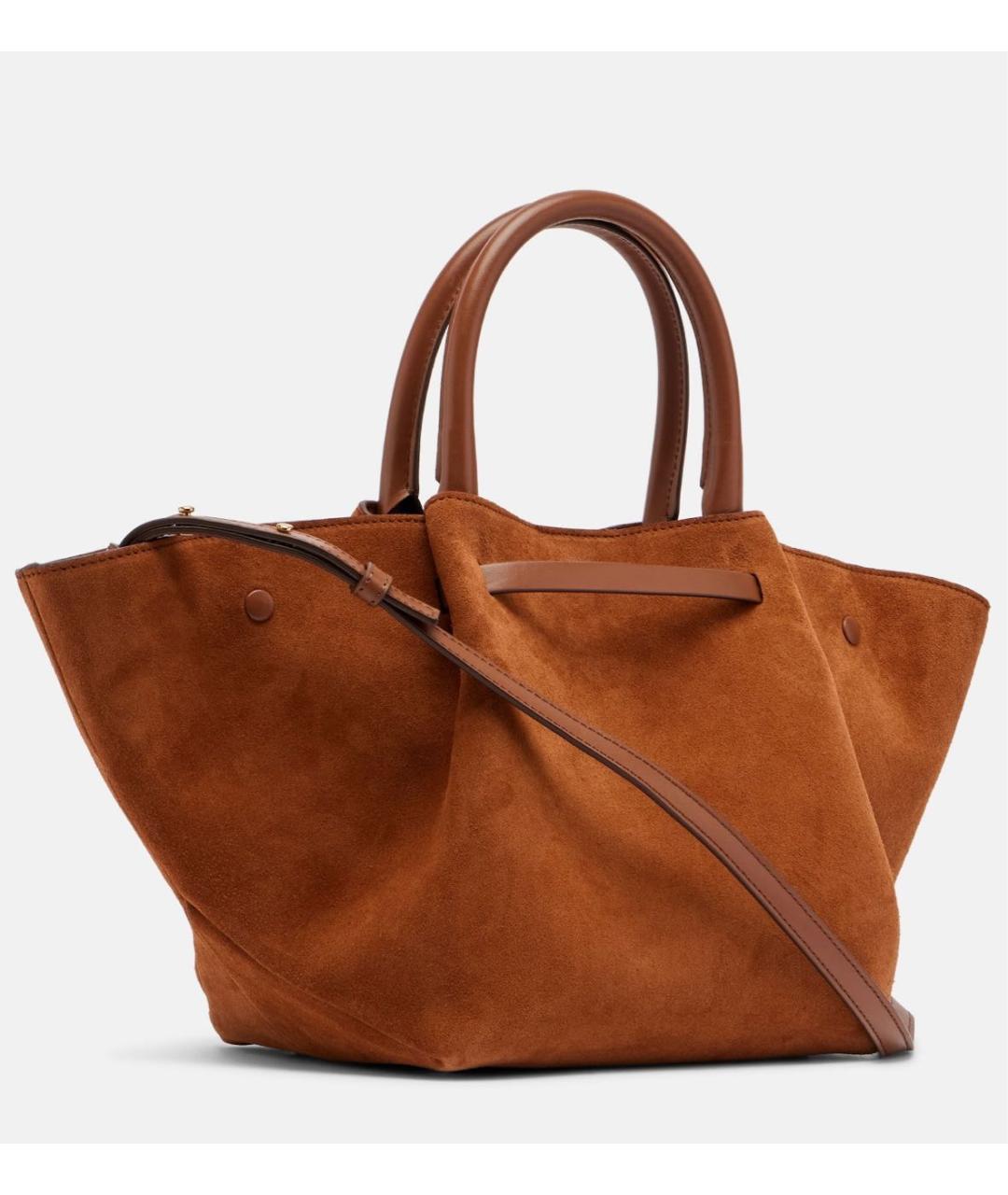 DEMELLIER Коричневая замшевая сумка с короткими ручками, фото 2