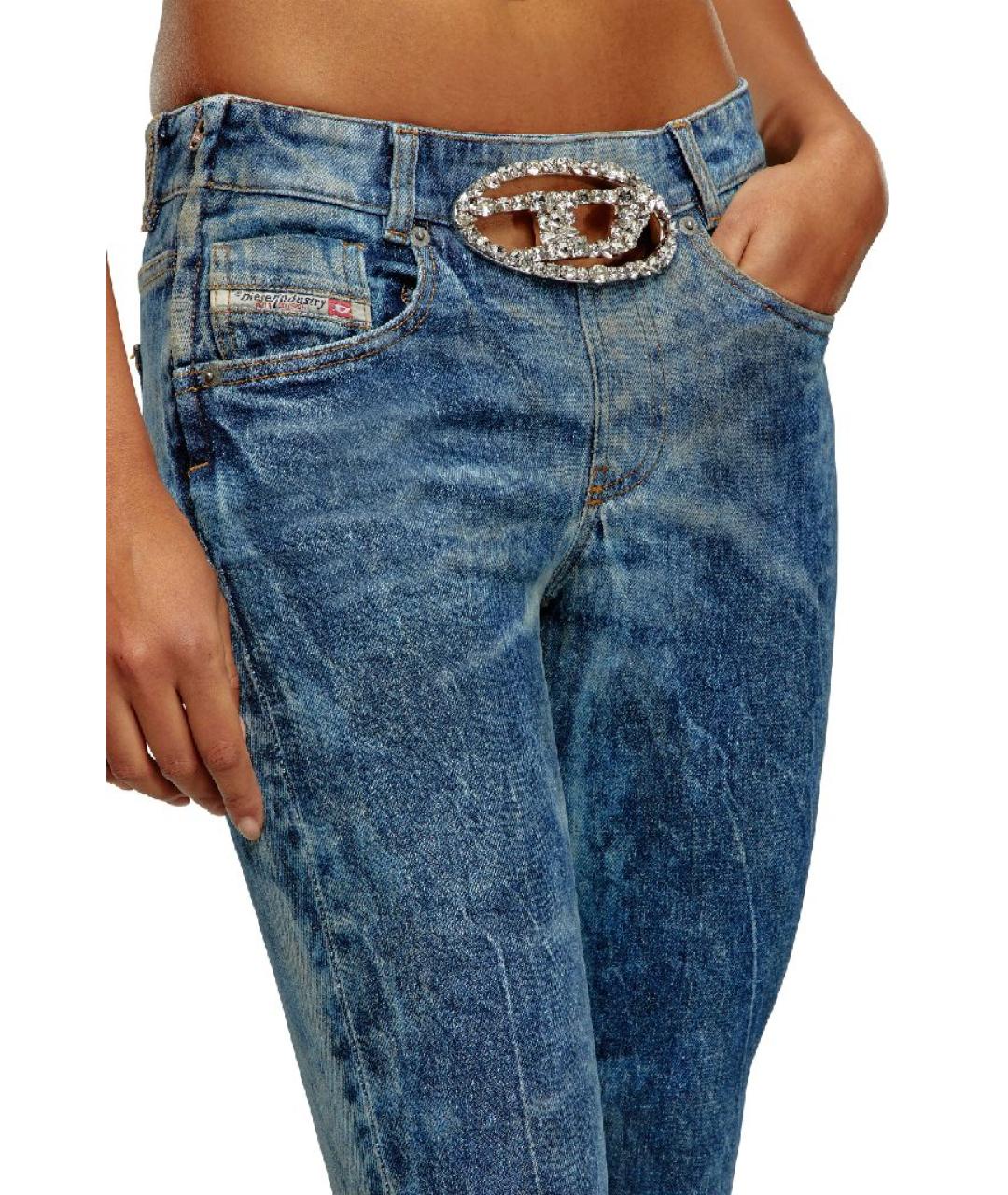 DIESEL Синие хлопко-эластановые джинсы клеш, фото 2