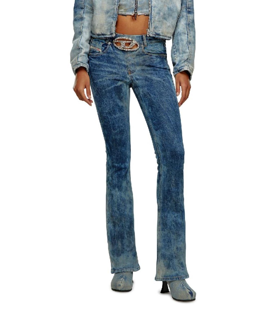 DIESEL Синие хлопко-эластановые джинсы клеш, фото 6