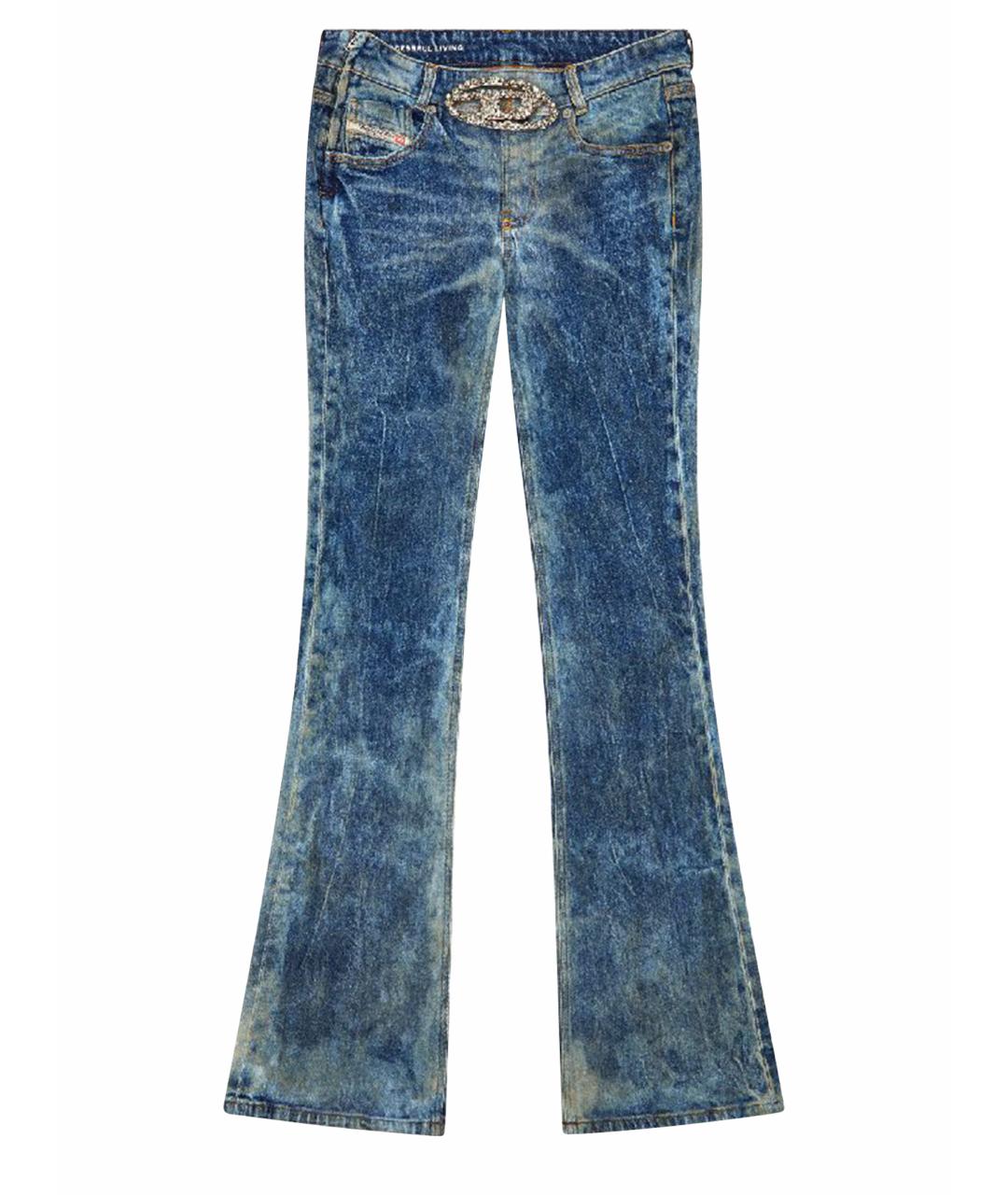 DIESEL Синие хлопко-эластановые джинсы клеш, фото 1