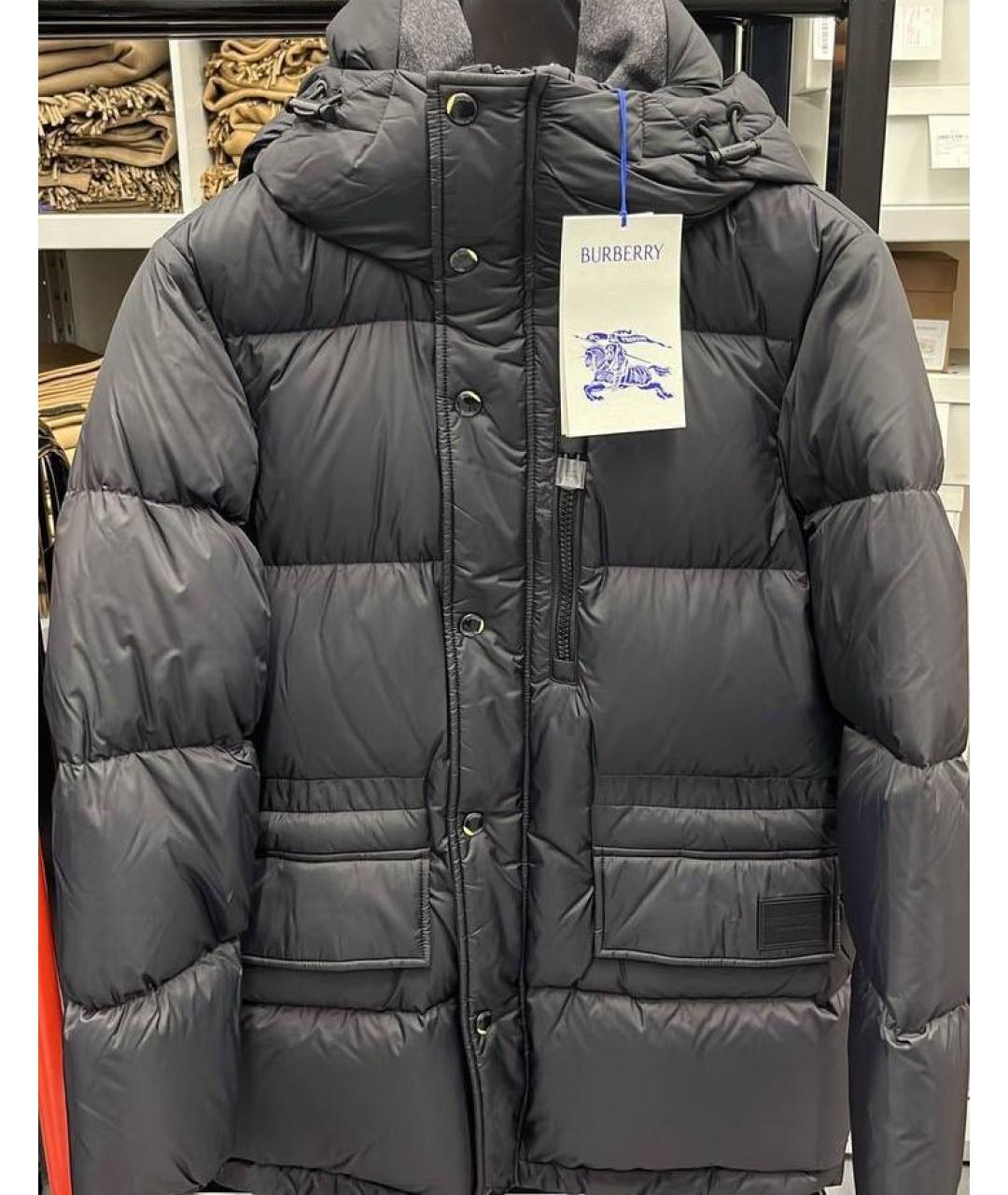 BURBERRY Черный пуховик, фото 3