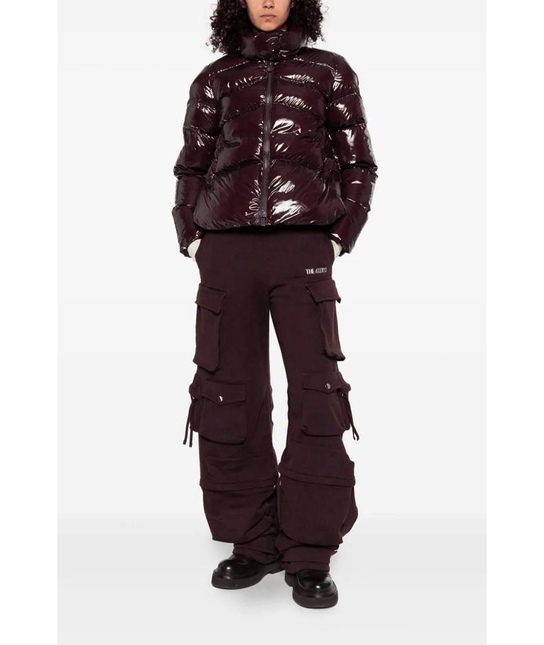 PINKO Коричневая полиамидовая куртка, фото 5