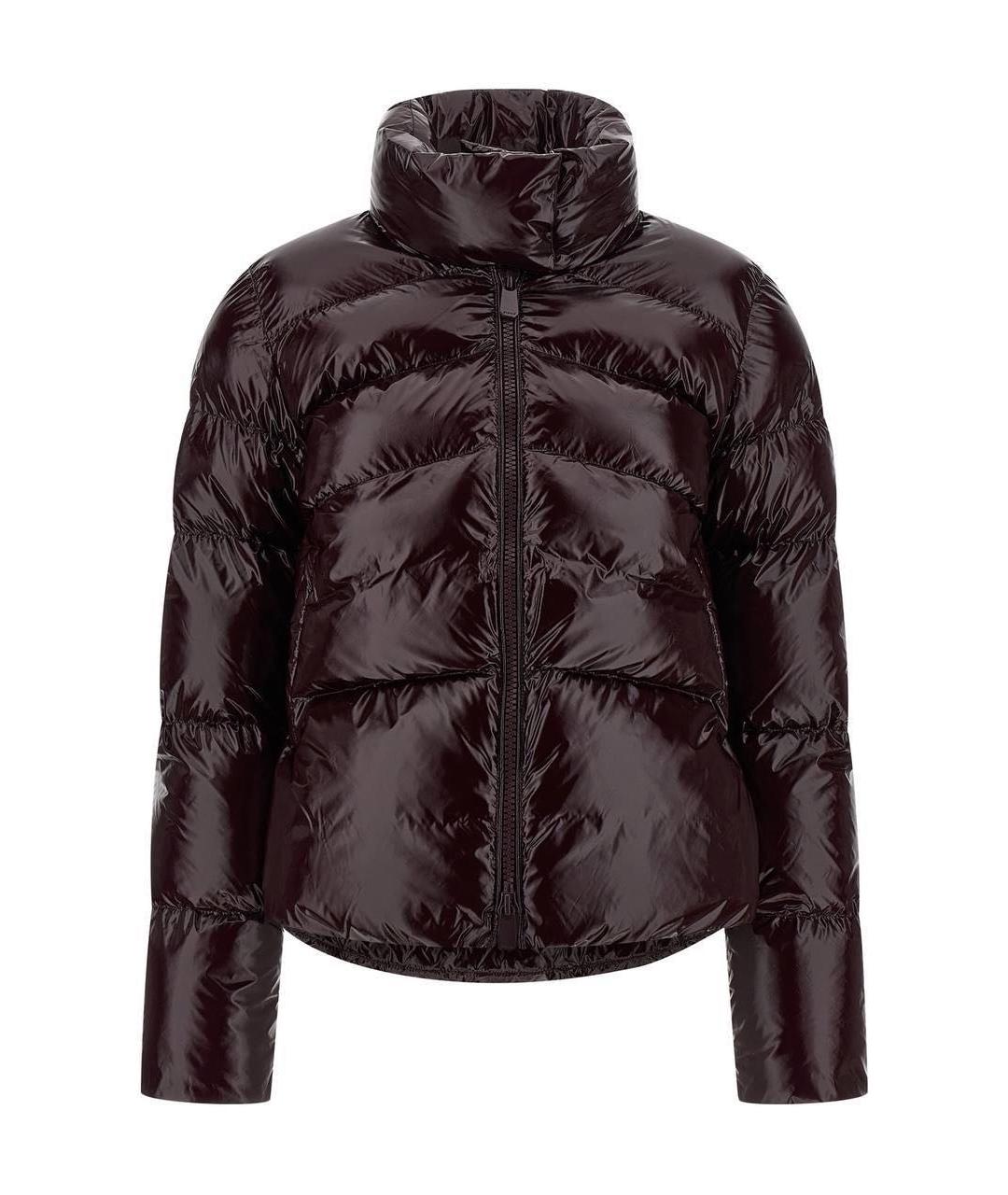 PINKO Коричневая полиамидовая куртка, фото 1