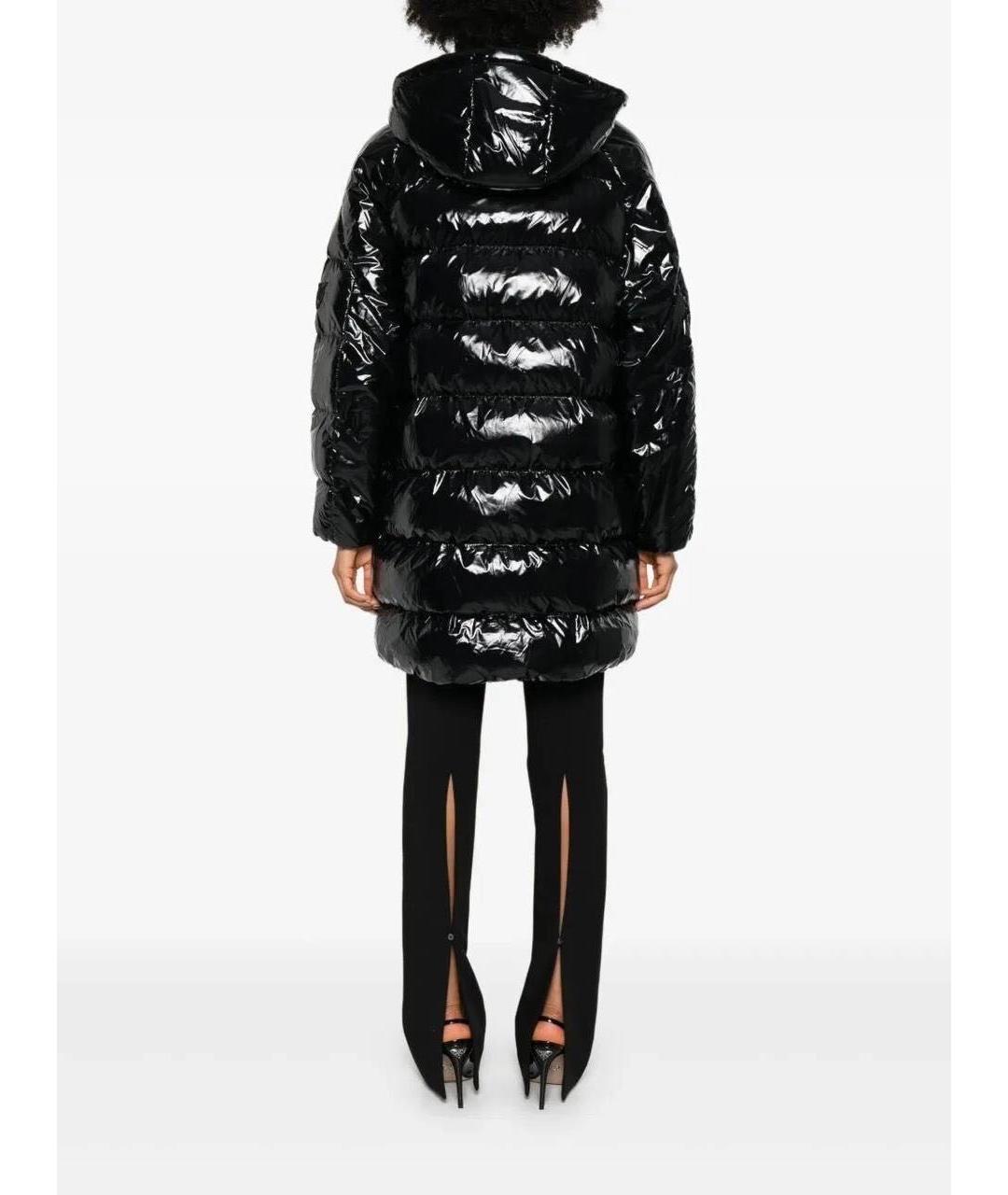 PINKO Черный полиамидовый пуховик, фото 6