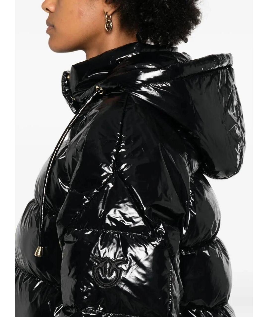 PINKO Черный полиамидовый пуховик, фото 8
