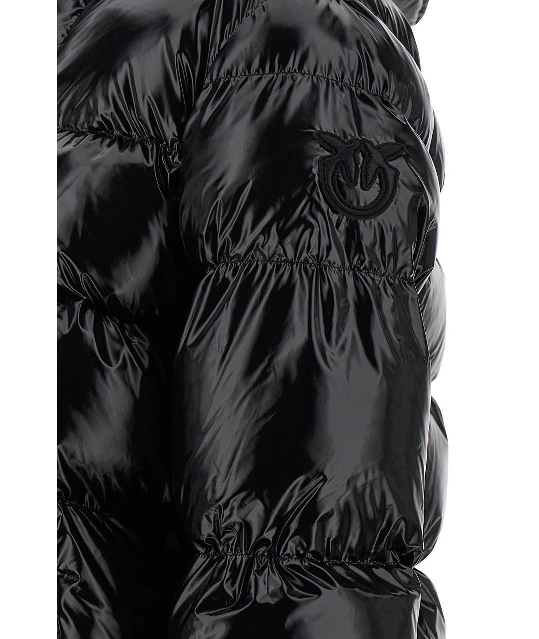 PINKO Черная полиамидовая куртка, фото 3