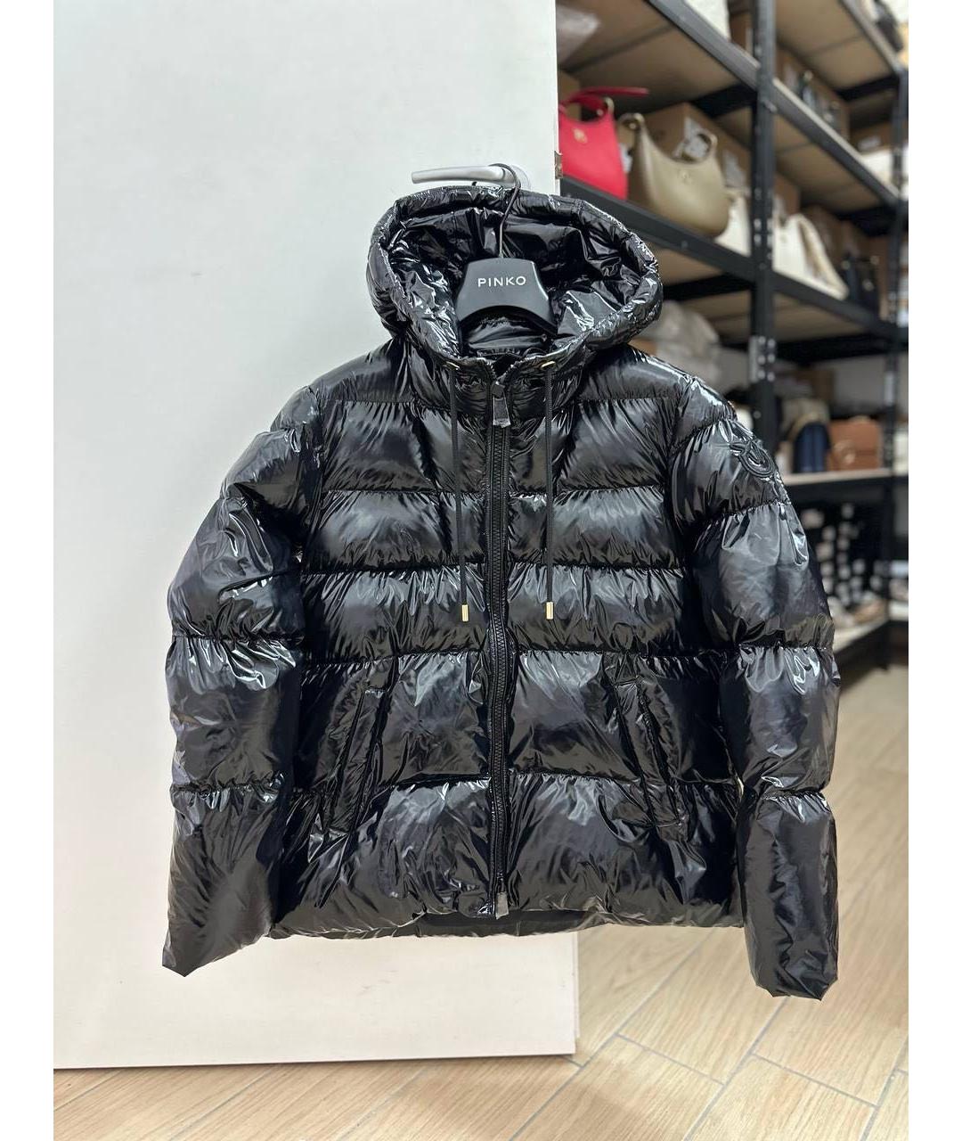 PINKO Черная полиамидовая куртка, фото 5