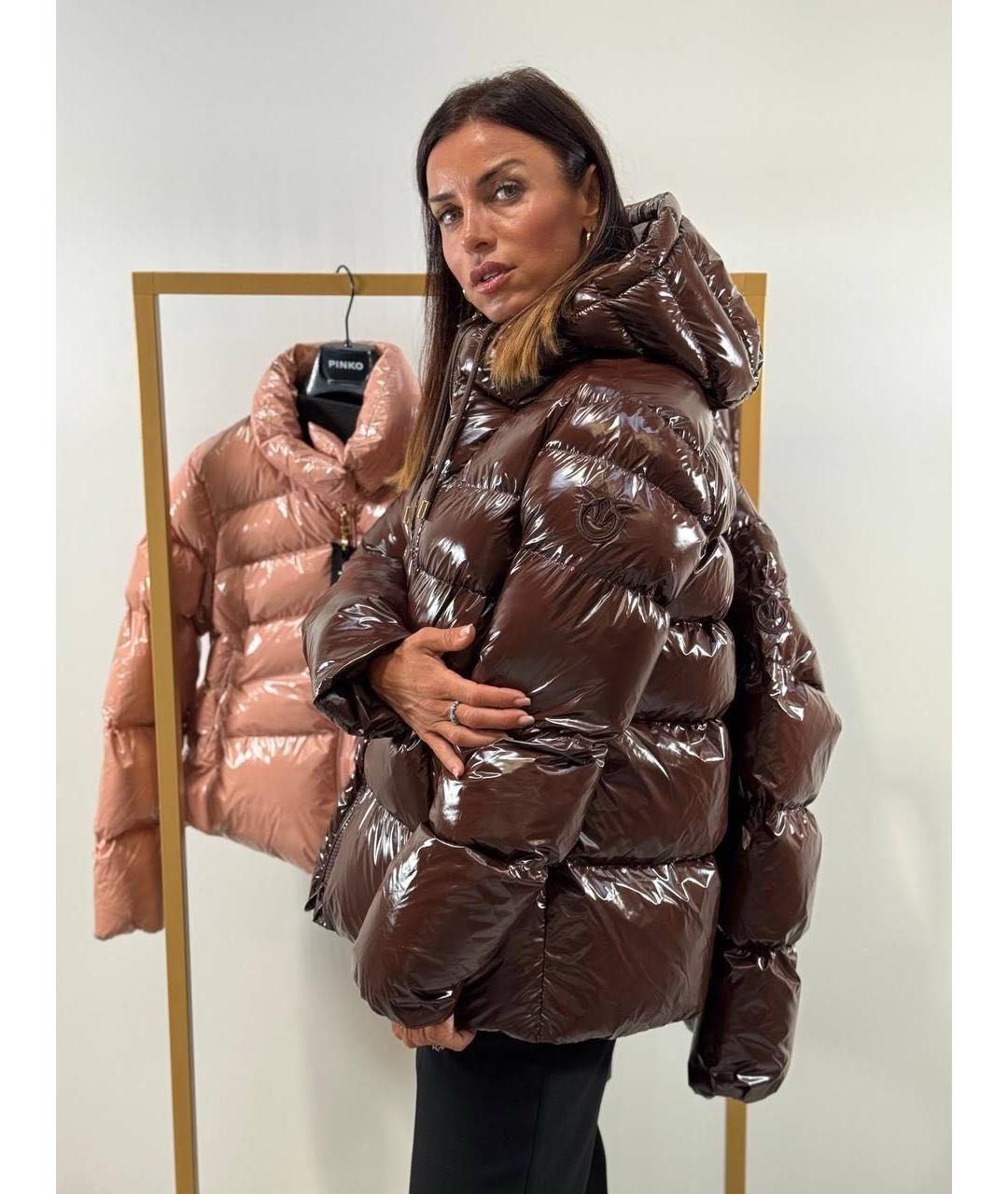 PINKO Коричневая куртка, фото 8
