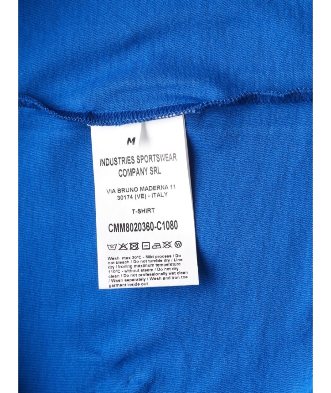 CERRUTI 1881 Голубая хлопковая футболка, фото 4