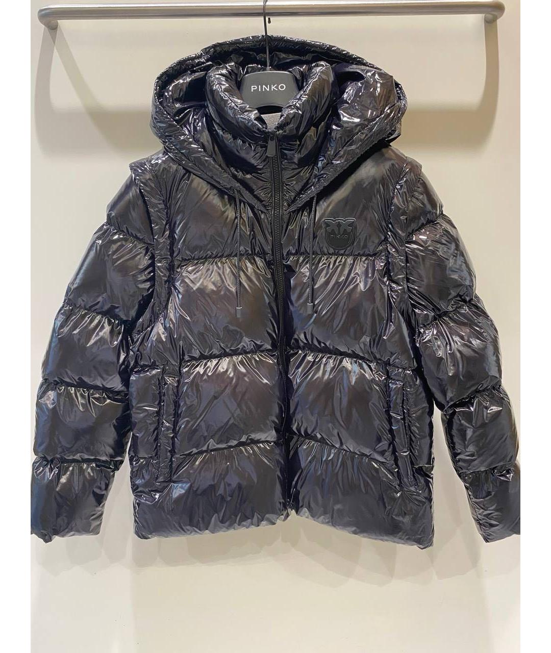 PINKO Черная полиэстеровая куртка, фото 4
