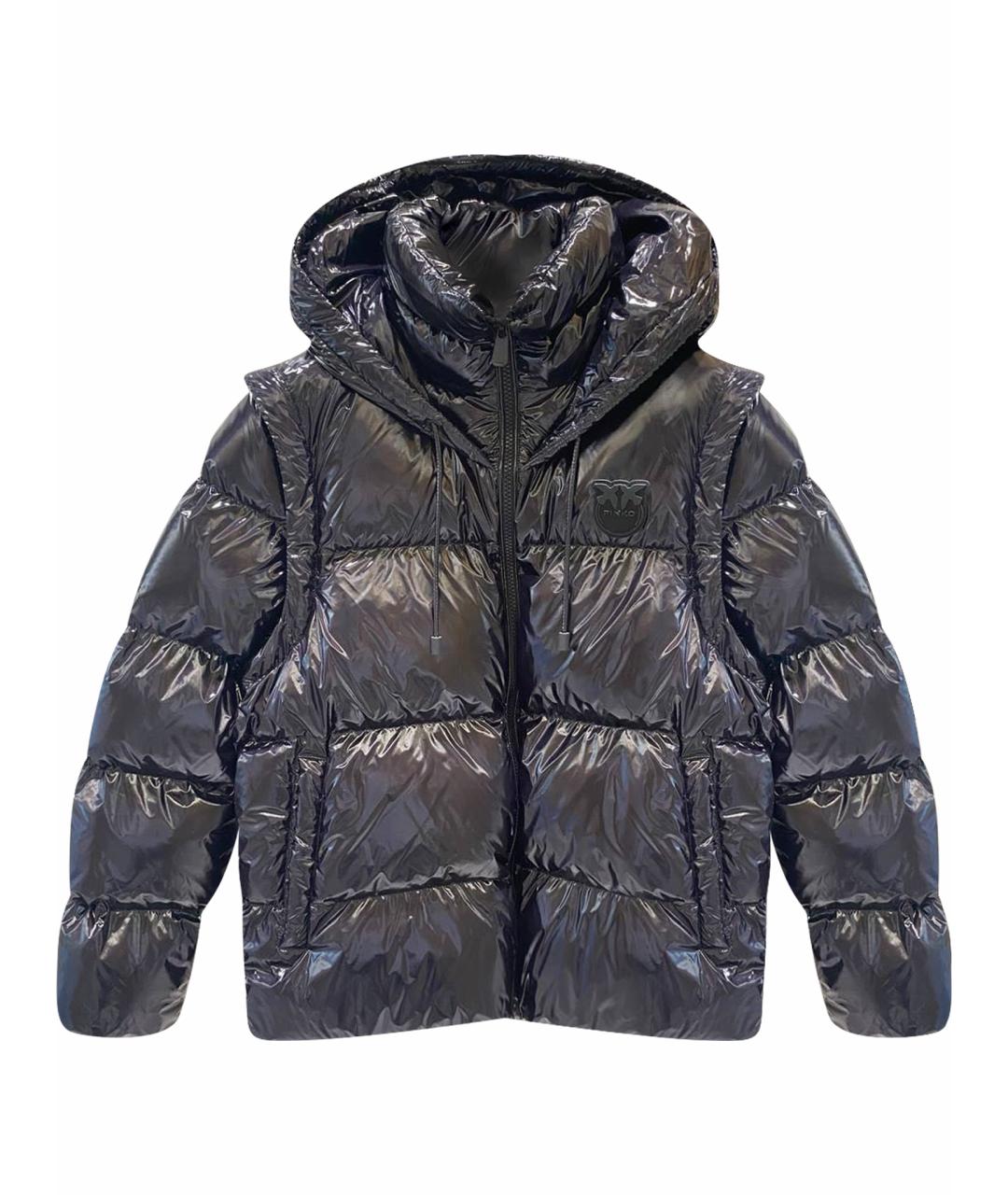 PINKO Черная полиэстеровая куртка, фото 1