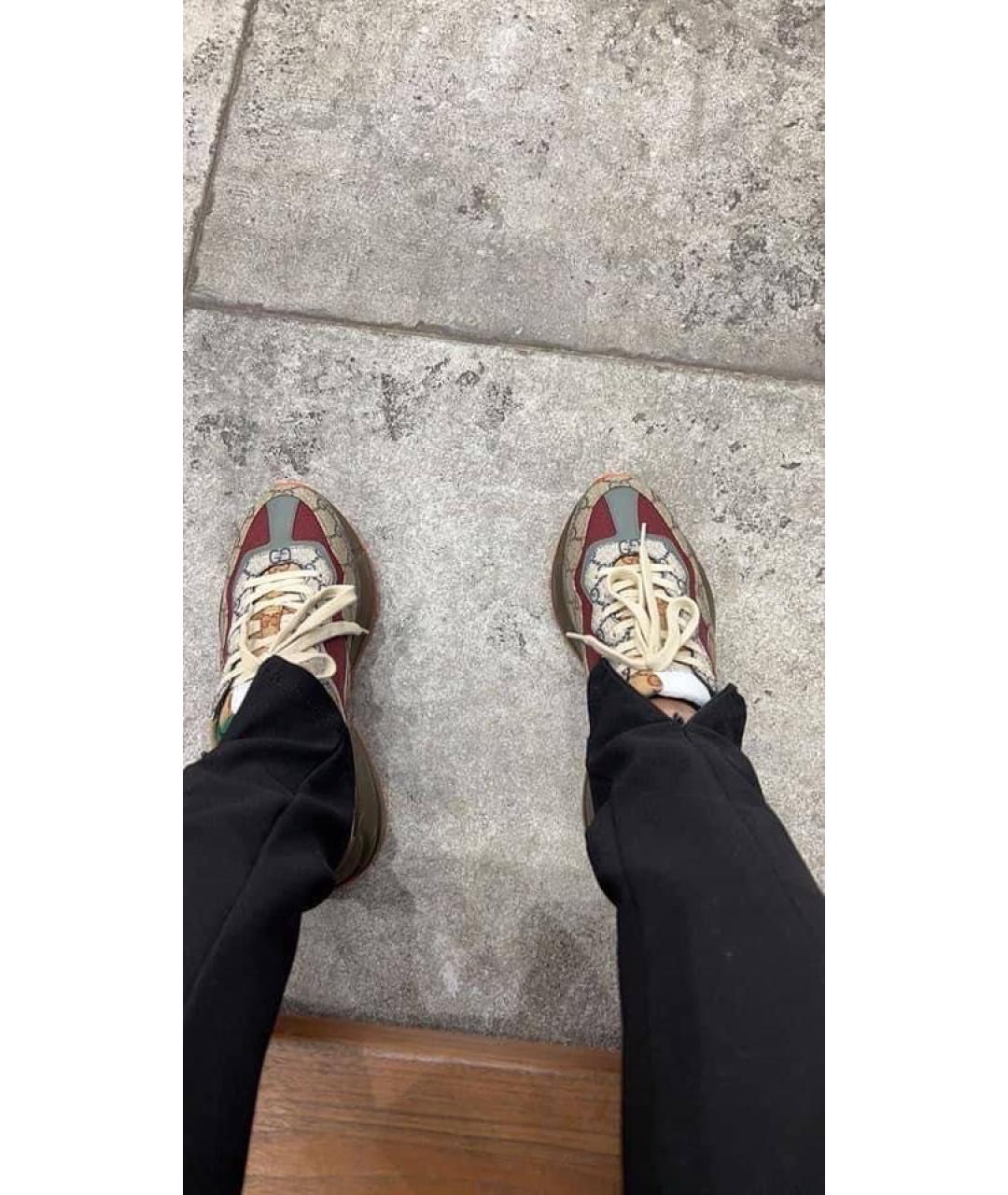 GUCCI Коричневые кроссовки, фото 7