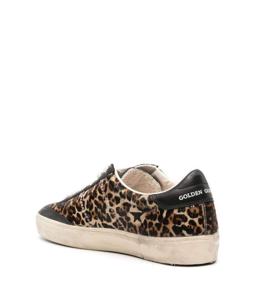 GOLDEN GOOSE DELUXE BRAND Коричневые кожаные кеды, фото 3