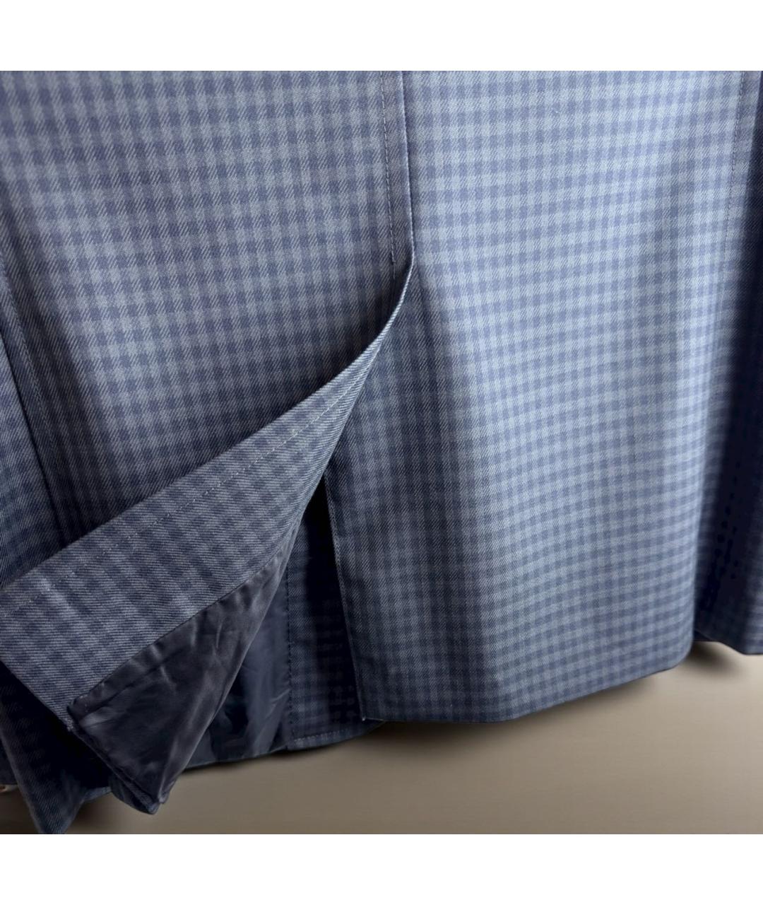 CANALI Синий шерстяной пиджак, фото 7