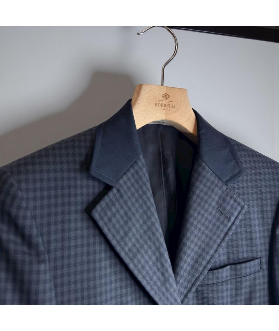 CANALI Синий шерстяной пиджак, фото 2