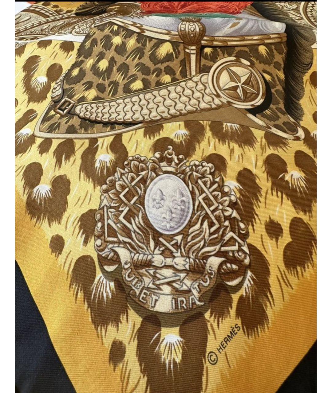 HERMES Мульти шелковый платок, фото 3