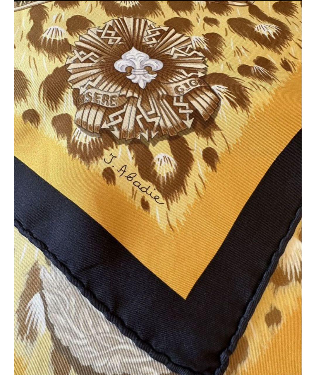 HERMES Мульти шелковый платок, фото 4