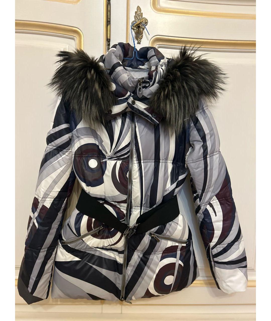 EMILIO PUCCI Мульти полиамидовый пуховик, фото 8