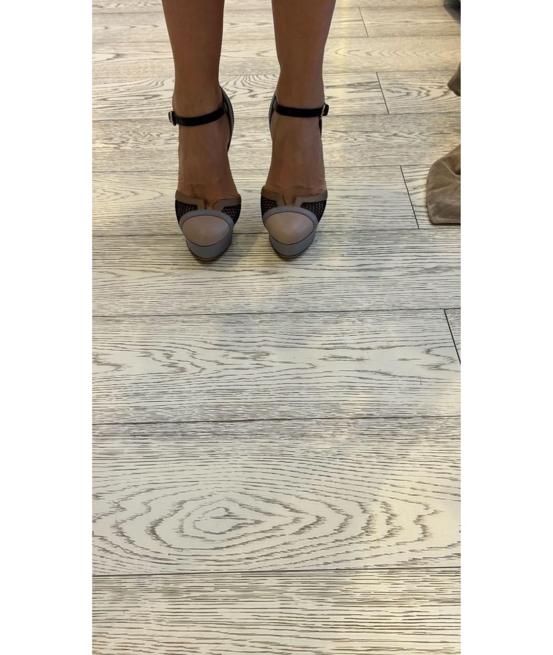 VALENTINO Мульти кожаные босоножки, фото 8