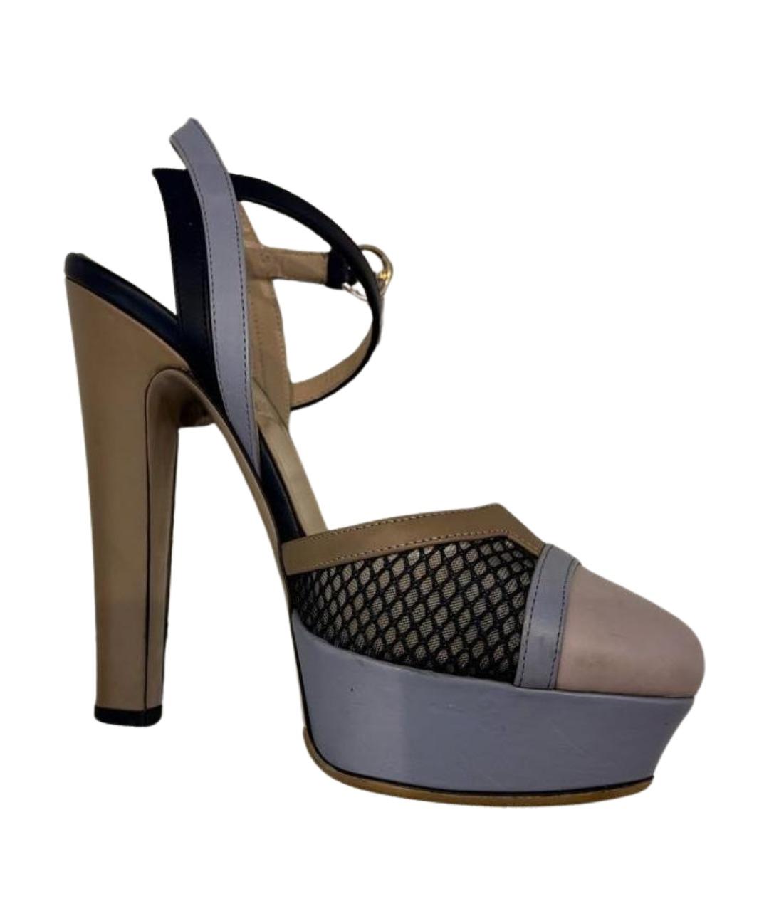 VALENTINO Мульти кожаные босоножки, фото 10