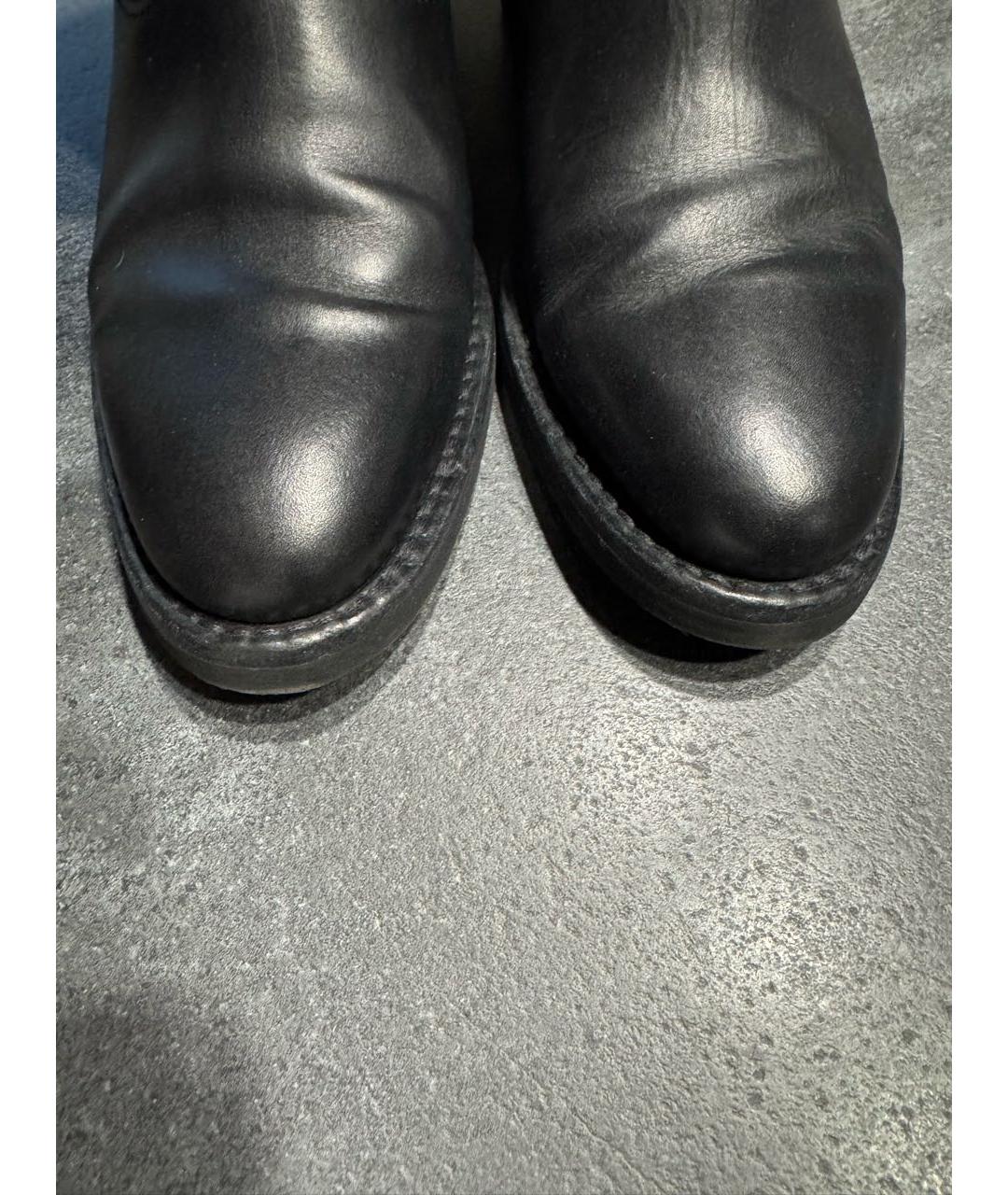 GOLDEN GOOSE DELUXE BRAND Черные кожаные полусапоги, фото 6