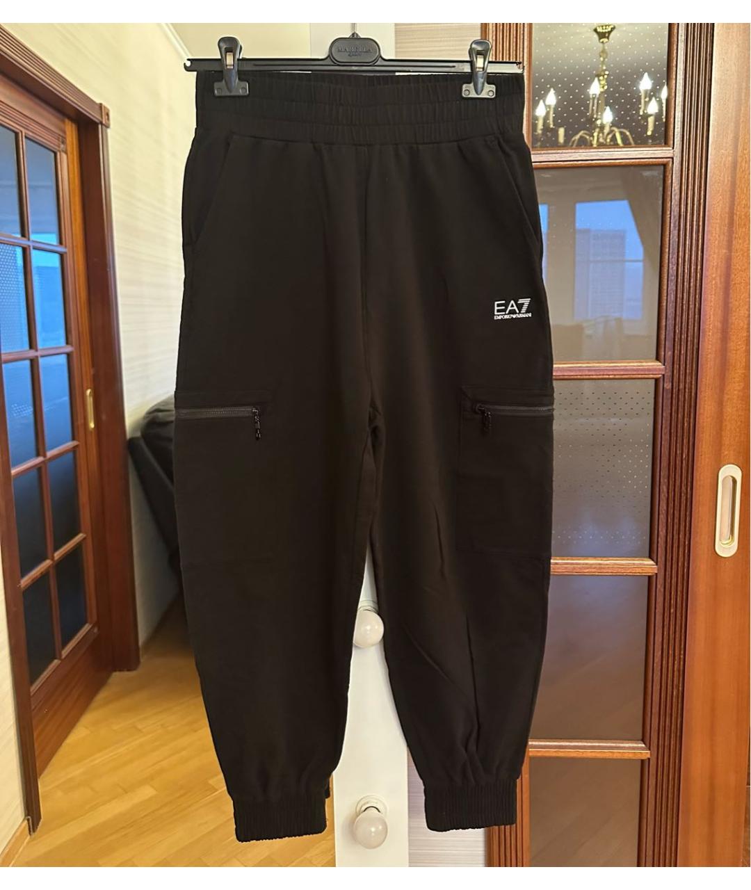 EMPORIO ARMANI Черный хлопковый спортивные костюмы, фото 2