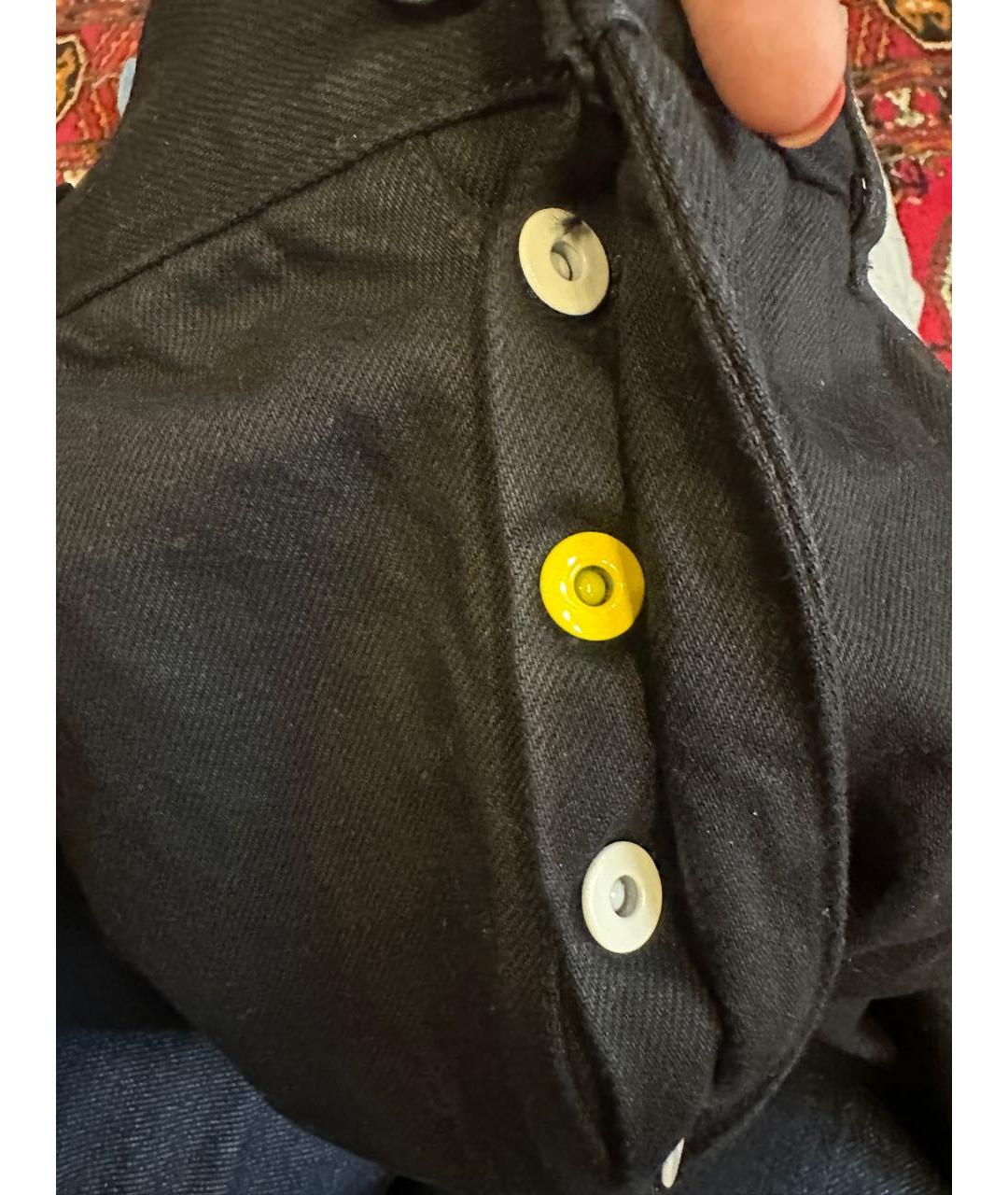 BOTTEGA VENETA Черные хлопковые джинсы клеш, фото 5