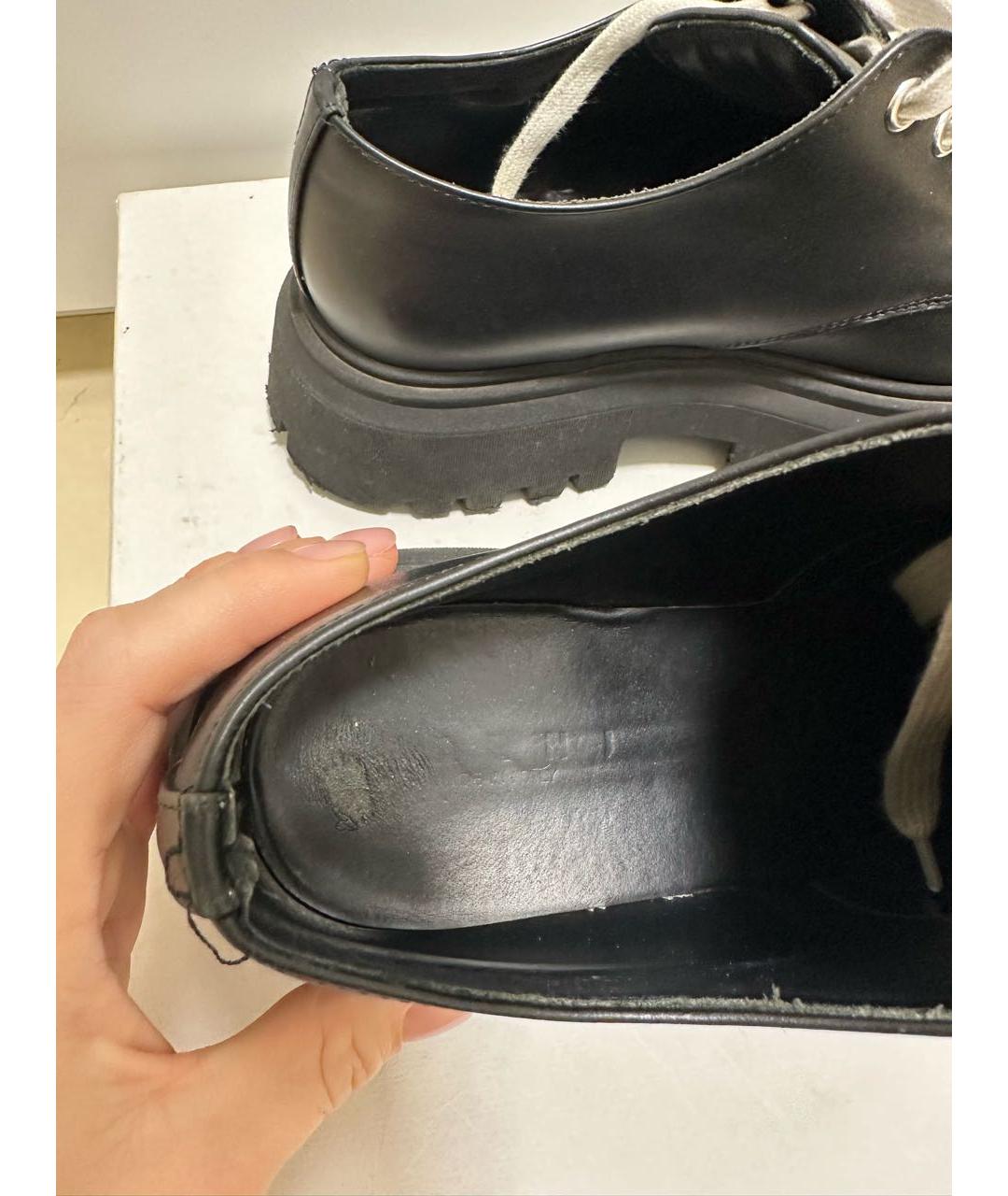 MARNI Черные кожаные лоферы, фото 4