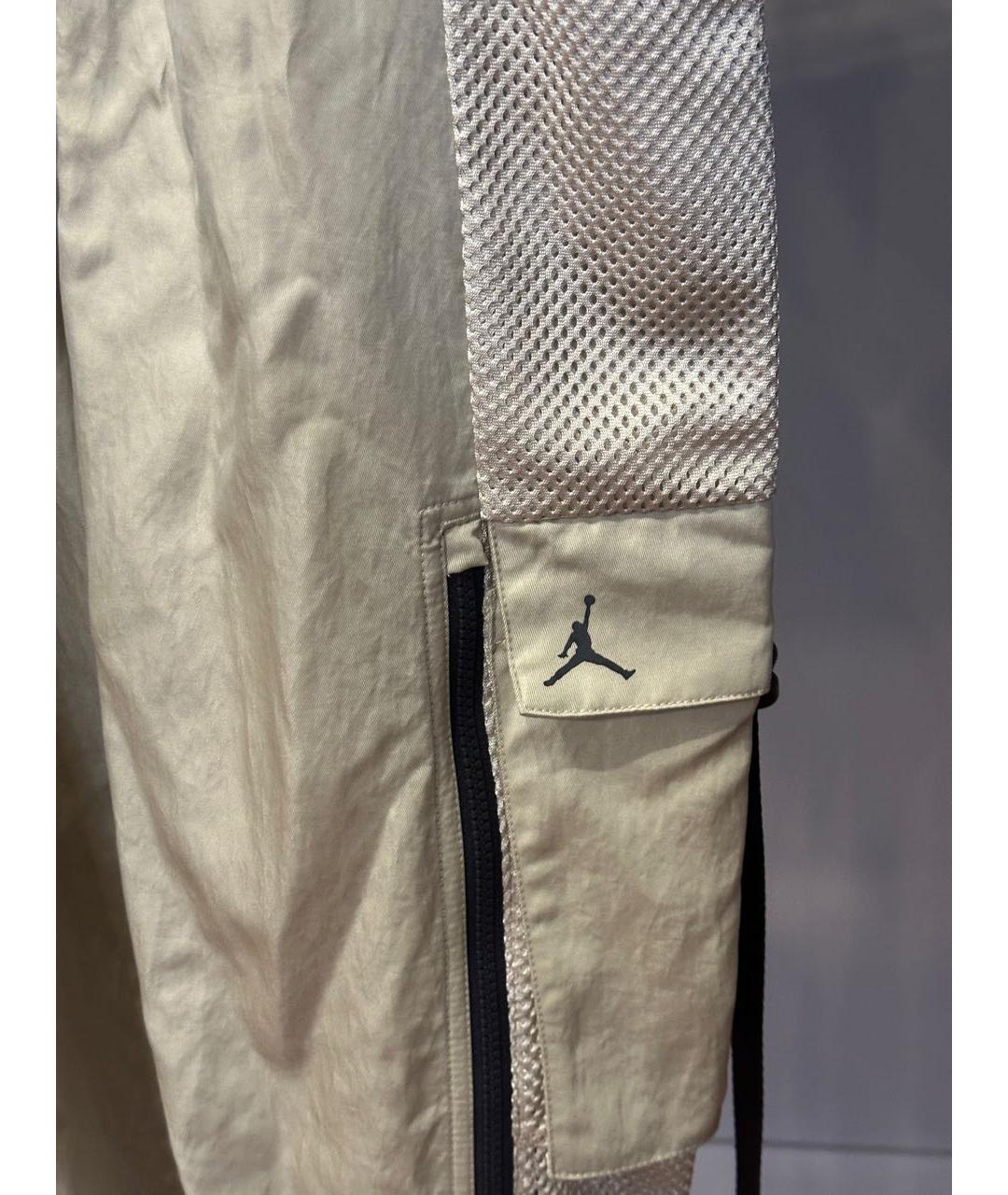 JORDAN Бежевые полиэстеровые спортивные брюки и шорты, фото 2